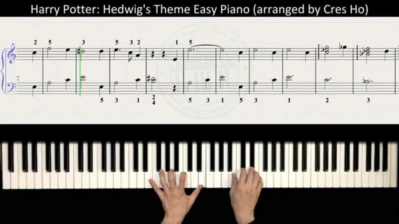 Harry Potter Main Theme Hedwig s Theme Easy Piano Tutorial With Music Score YouTube