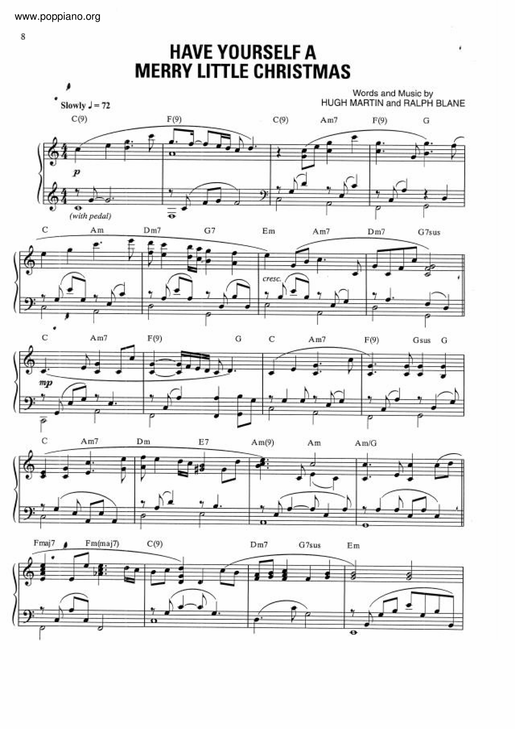 Have Yourself A Merry Little Christmas Sheet Music Piano Score Free PDF Download HK Pop Piano Academy Have Yourself A Merry Little Christmas Sheet Music Piano Score Free PDF Download HK Pop Piano Academy