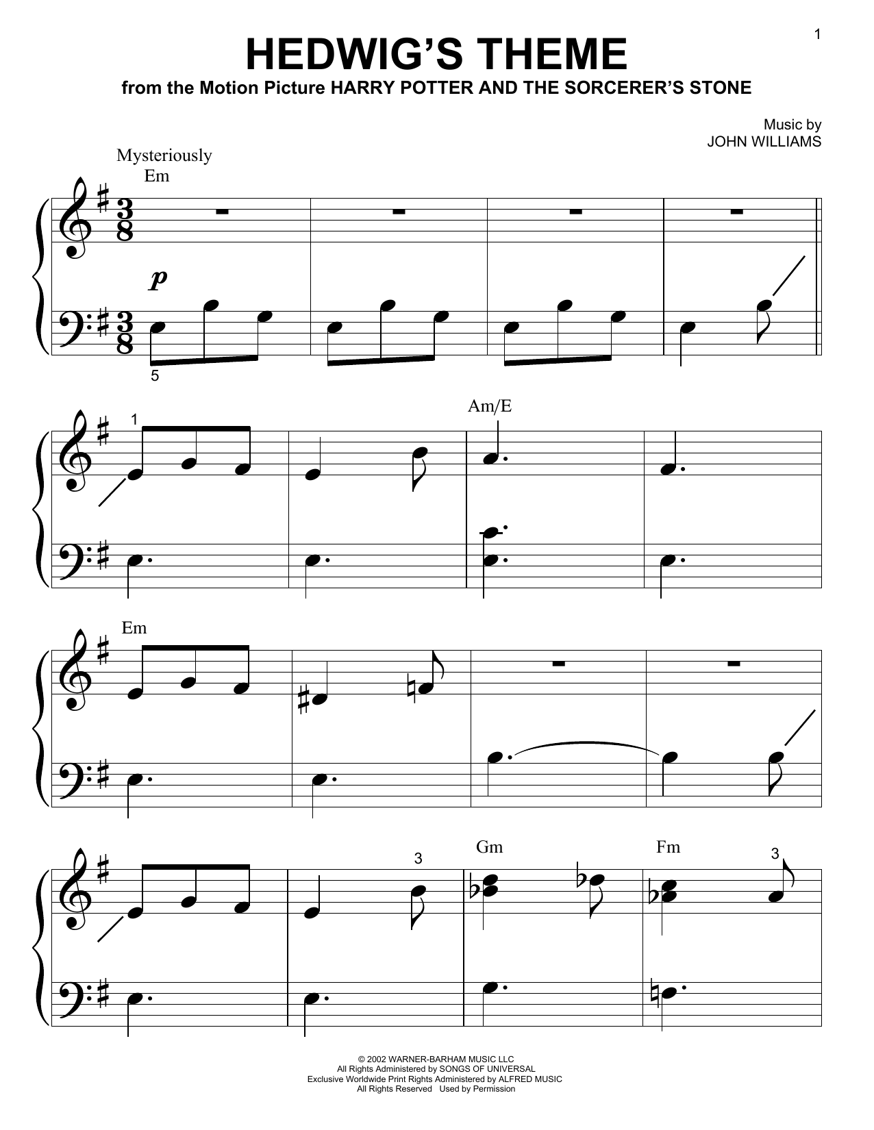 harry potter on piano sheet music harry potter on piano sheet music