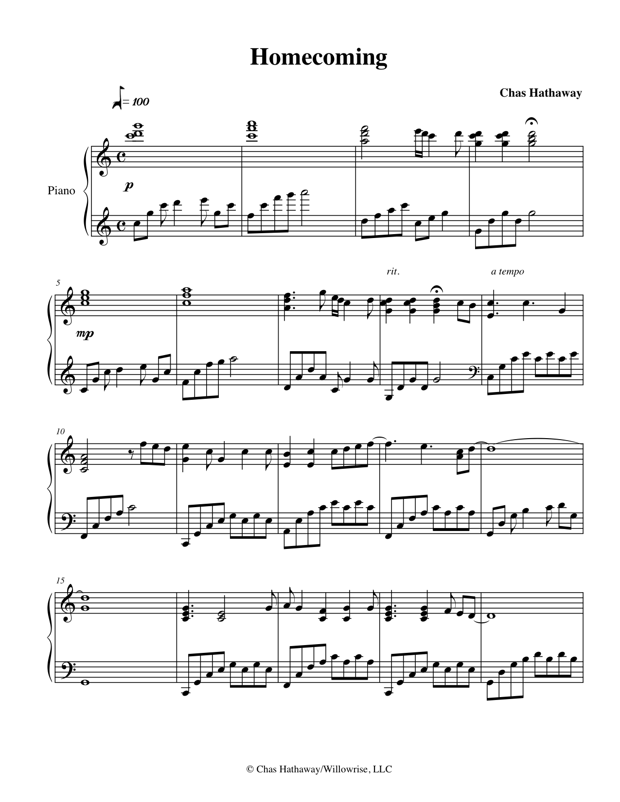 homecoming piano sheet music homecoming piano sheet music