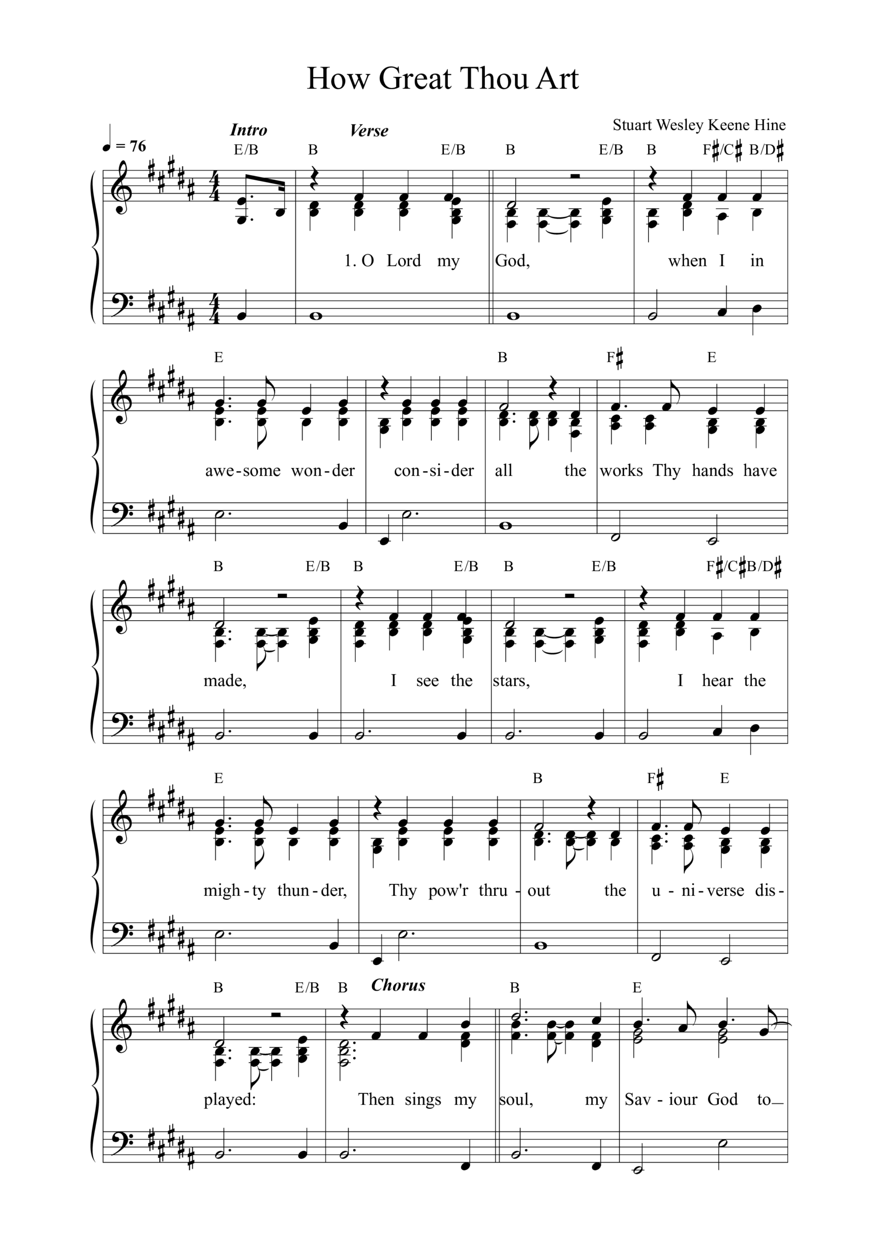 How Great Thou Art Sheet Music PDF Mission House PraiseCharts How Great Thou Art Sheet Music PDF Mission House PraiseCharts