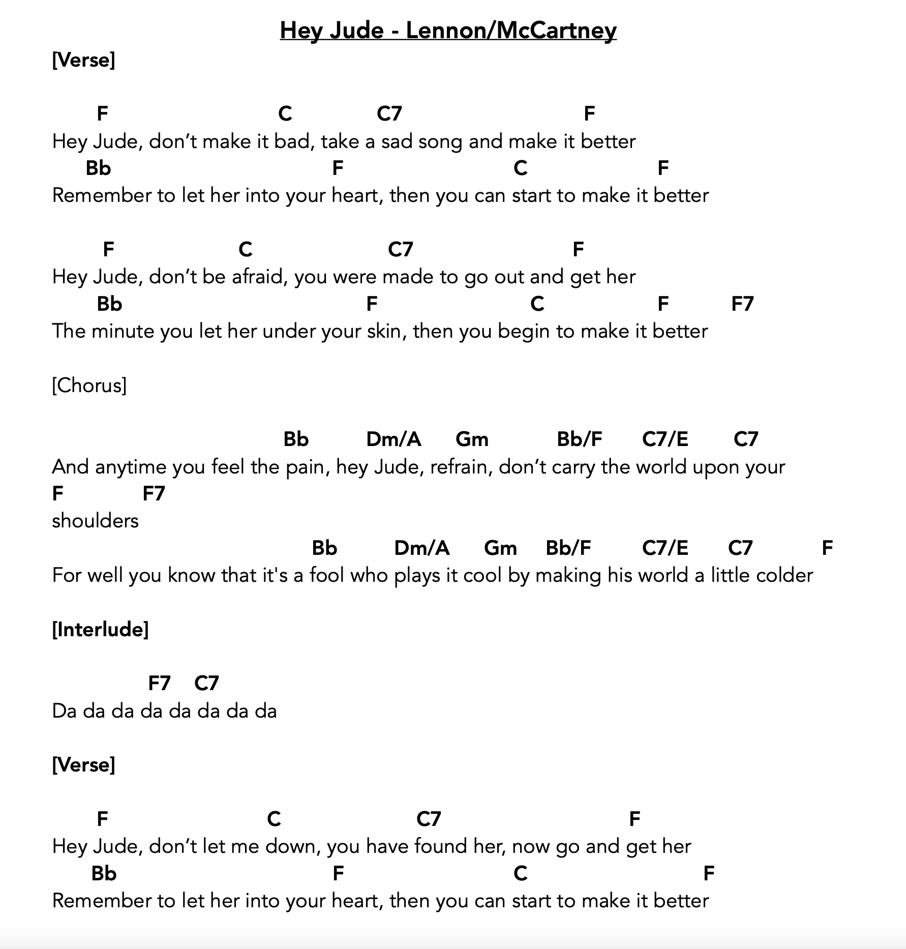 How To Play Hey Jude On Piano Piano And Voice With Brenda