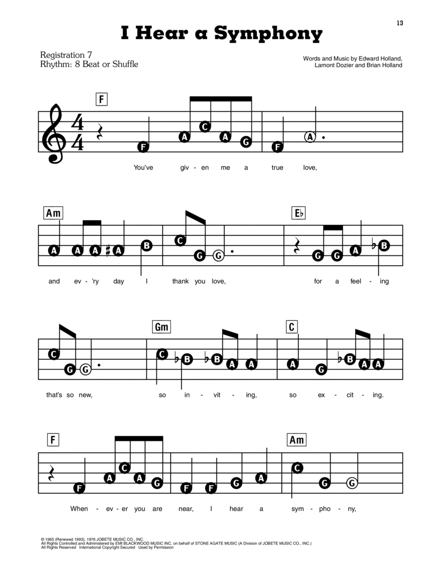 I Hear A Symphony By The Supremes Electronic Keyboard Organ Accompaniment Easy Piano Digital Sheet Music Sheet Music Plus I Hear A Symphony By The Supremes Electronic Keyboard Organ Accompaniment Easy Piano Digital Sheet Music Sheet Music Plus