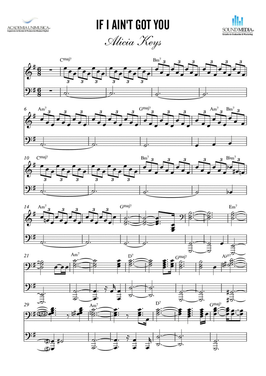If I Ain t Got You By Alicia Keys Easy Piano Digital Sheet Music Sheet Music Plus
