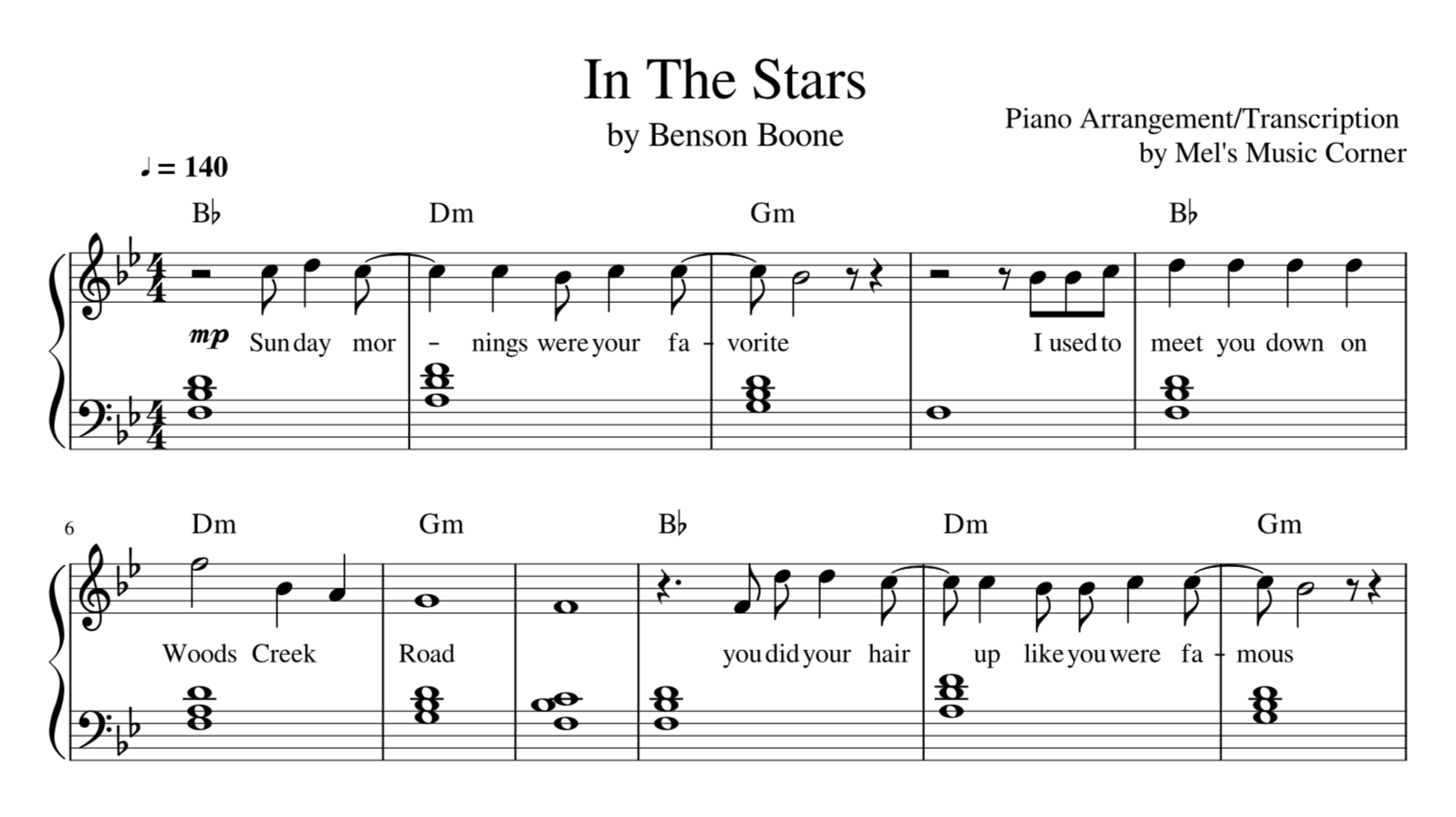 in the stars piano sheet music in the stars piano sheet music