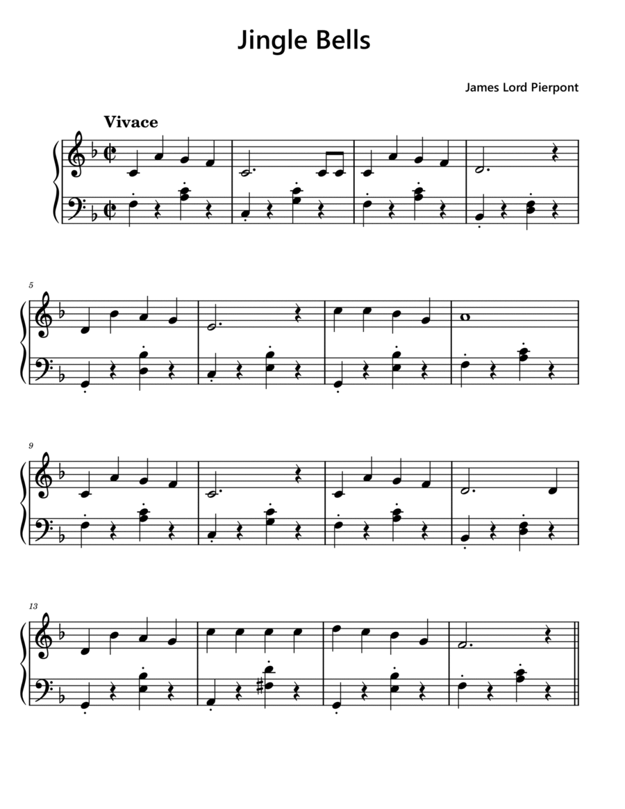piano music sheet jingle bells piano music sheet jingle bells