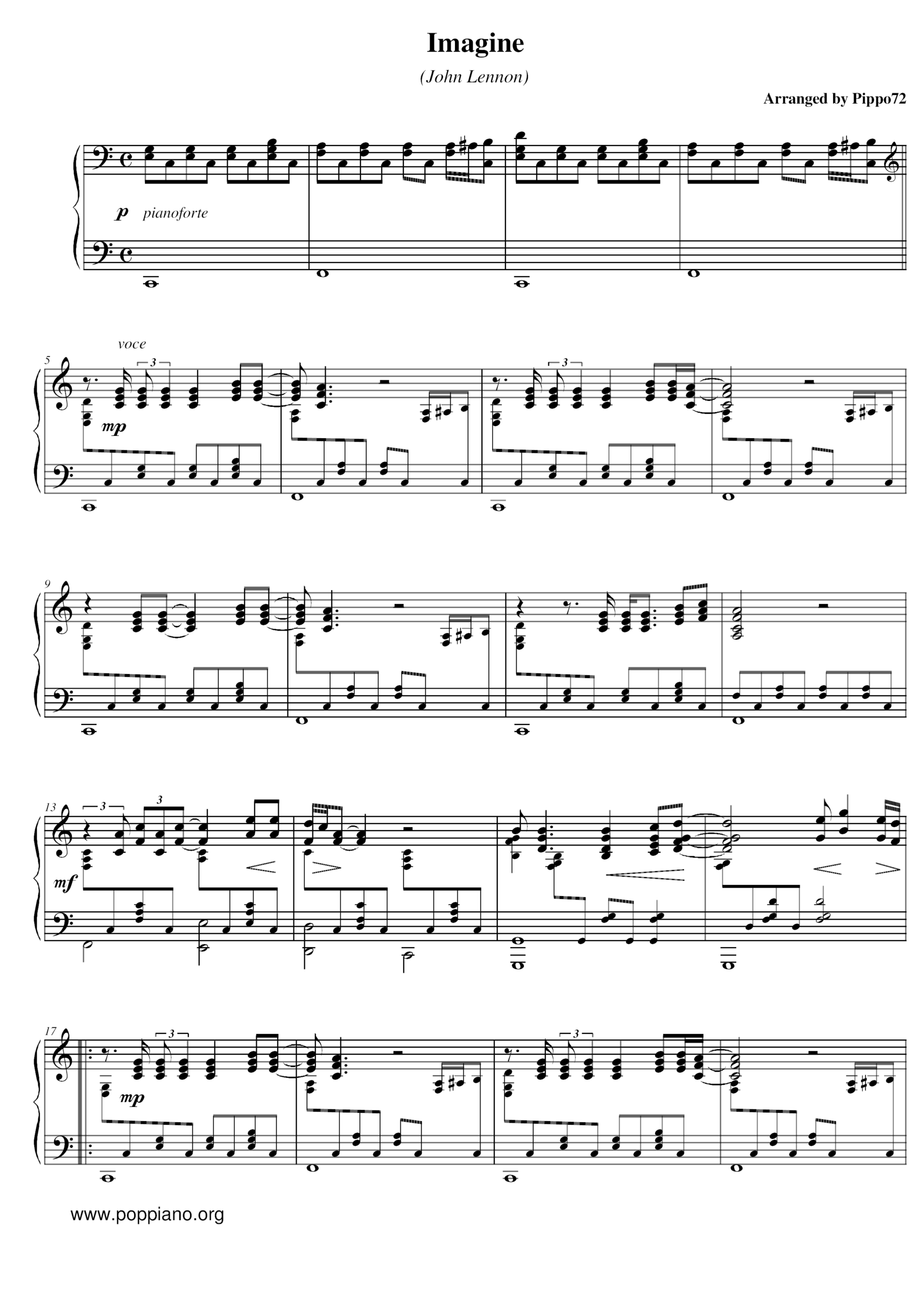 John Lennon Imagine Sheet Music Pdf Free Score Download John Lennon Imagine Sheet Music Pdf Free Score Download