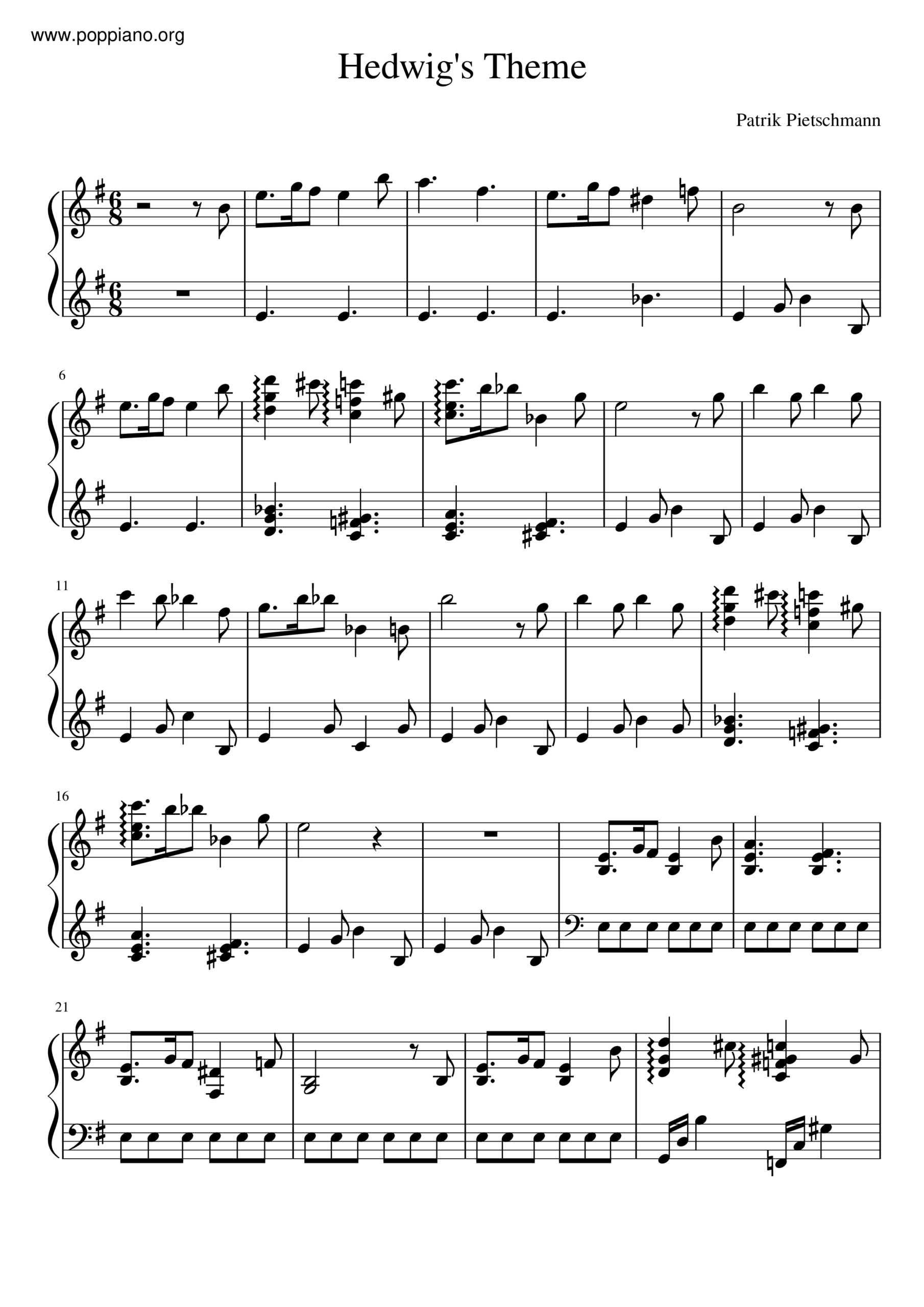 John Williams Harry Potter Hedwig s Theme Sheet Music Pdf Free Score Download John Williams Harry Potter Hedwig s Theme Sheet Music Pdf Free Score Download