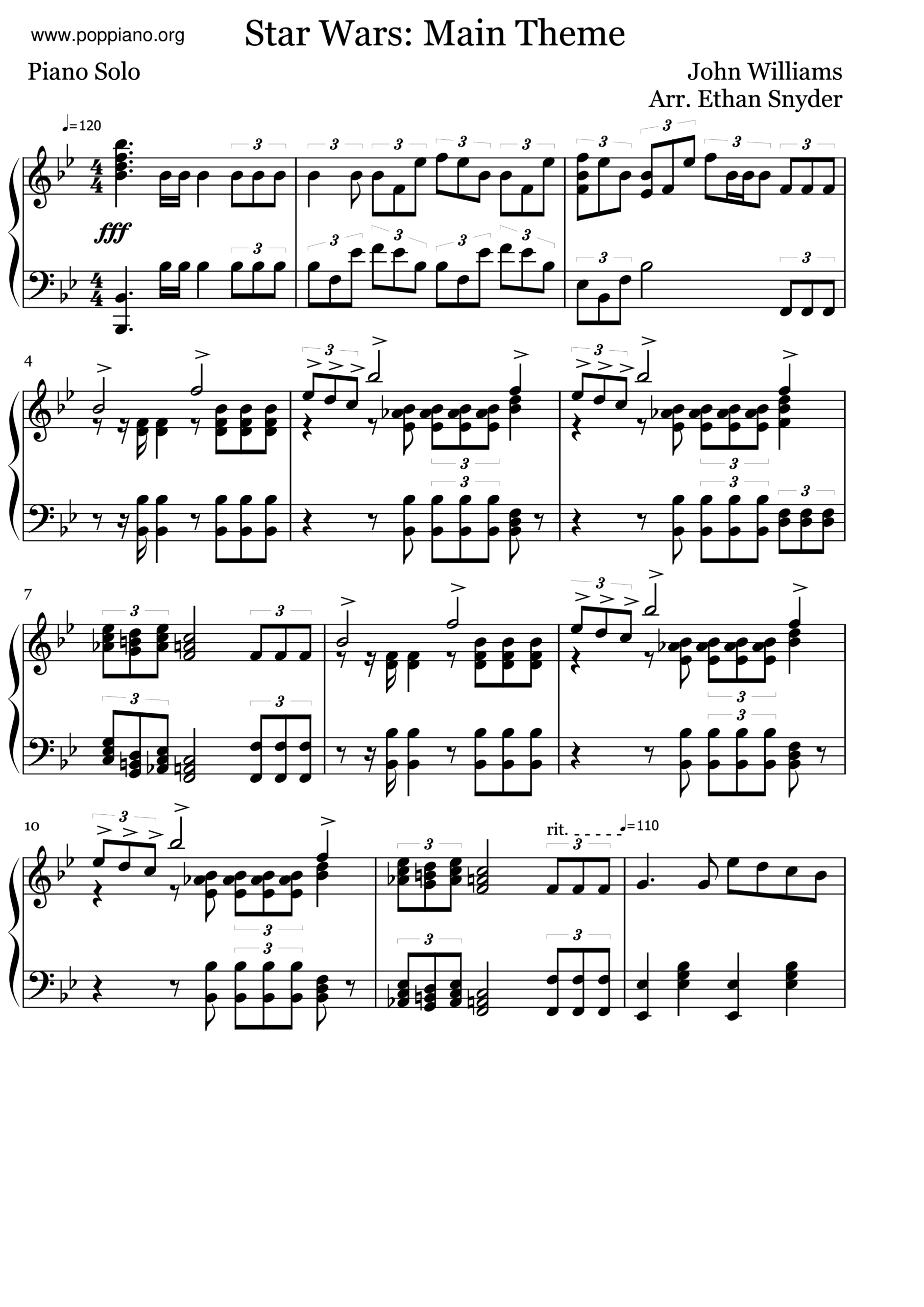 John Williams Star Wars Main Theme Sheet Music Pdf Free Score Download John Williams Star Wars Main Theme Sheet Music Pdf Free Score Download