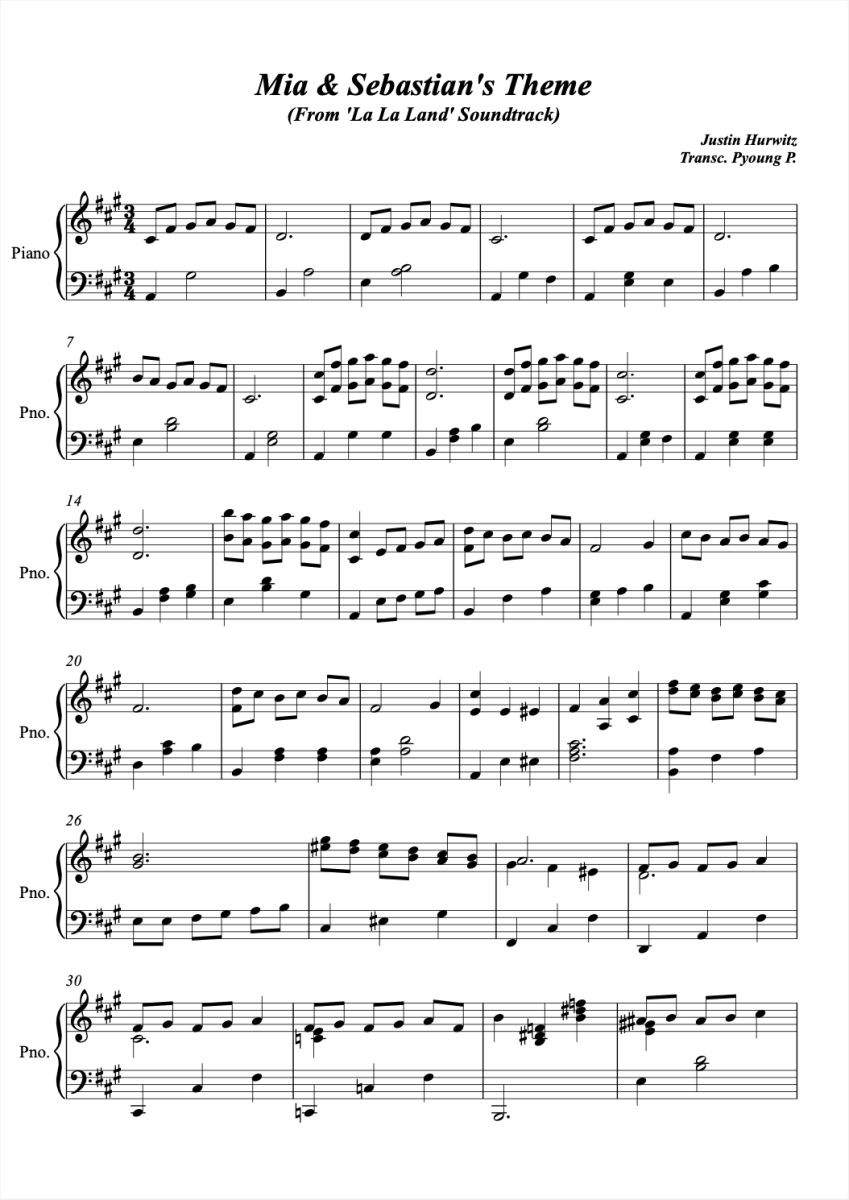 Justin Hurwitz Mia Sebastian s Theme Late For The Date Sheet Music Downloads Justin Hurwitz Mia Sebastian s Theme Late For The Date Sheet Music Downloads