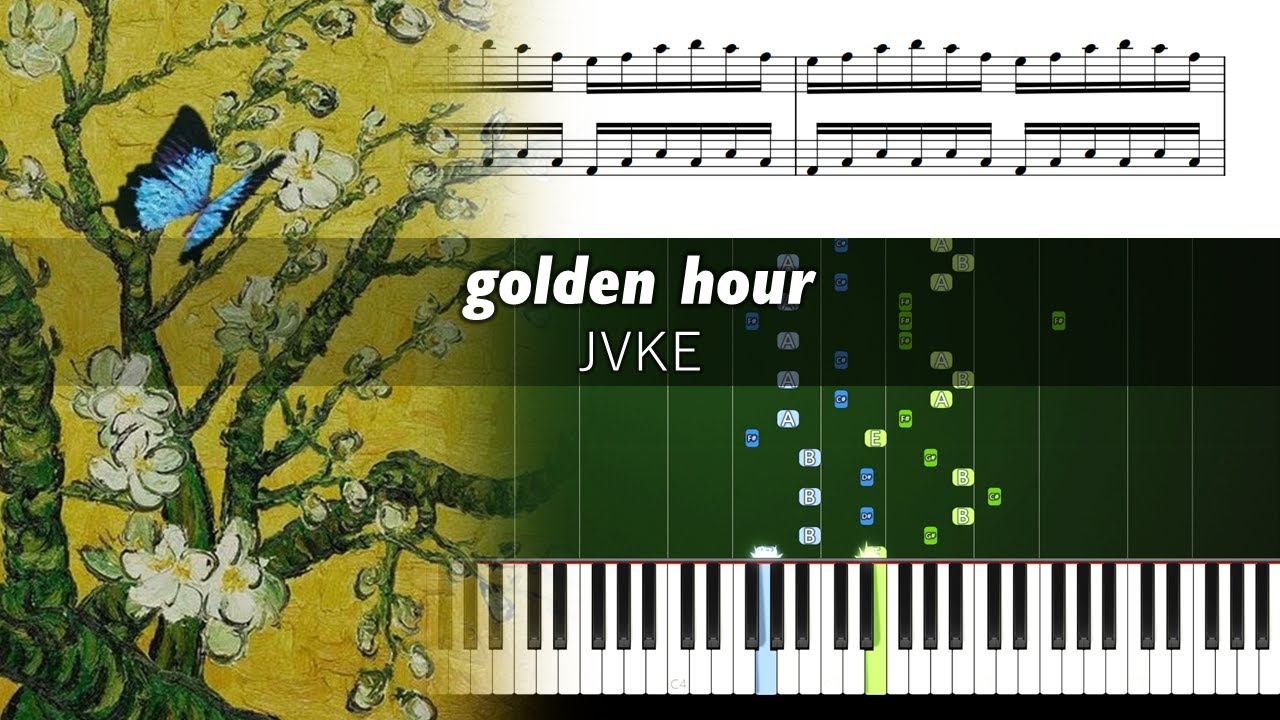 JVKE golden Hour ACCURATE Piano Tutorial SHEETS YouTube