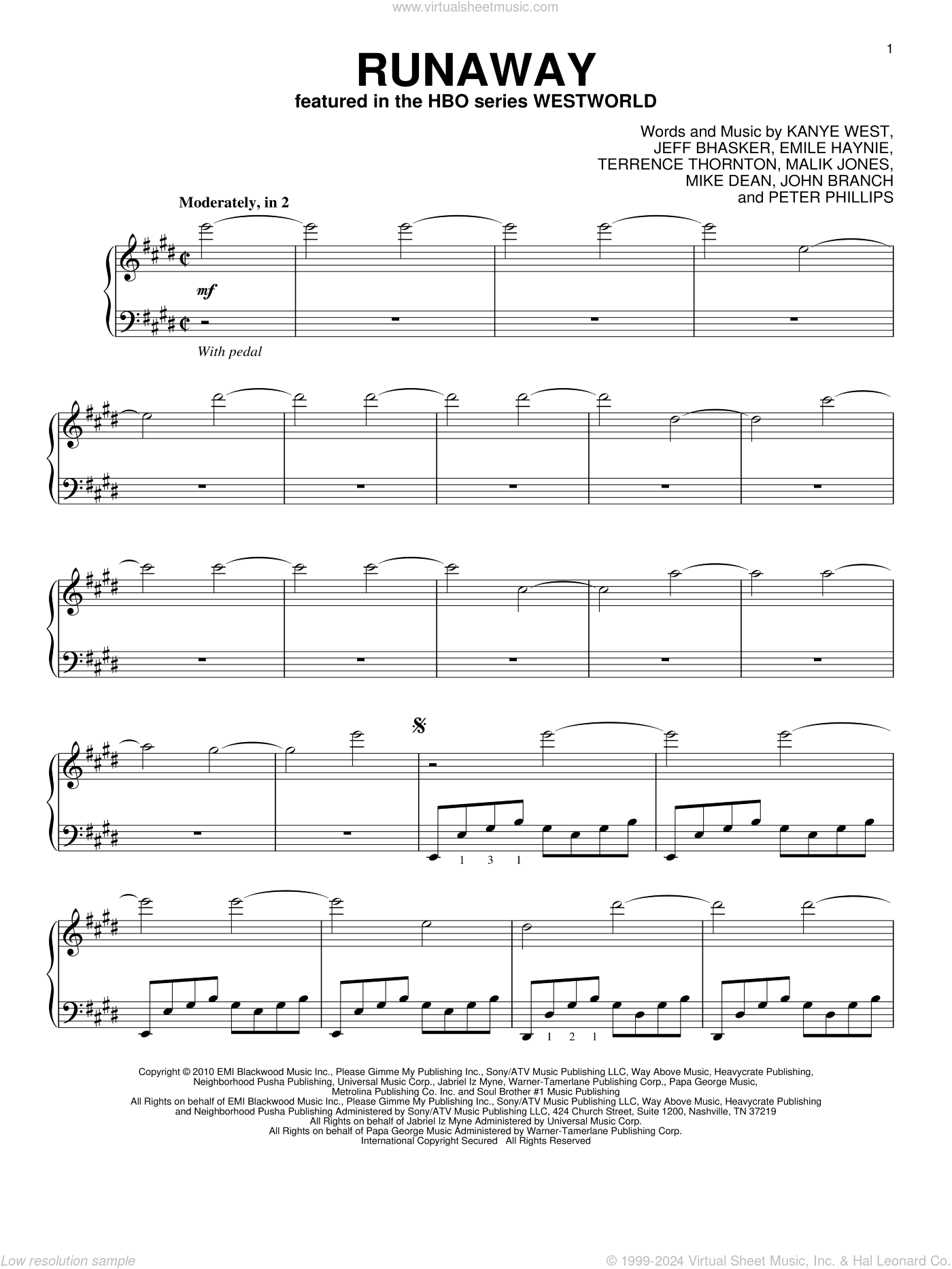 runaway piano sheet music runaway piano sheet music