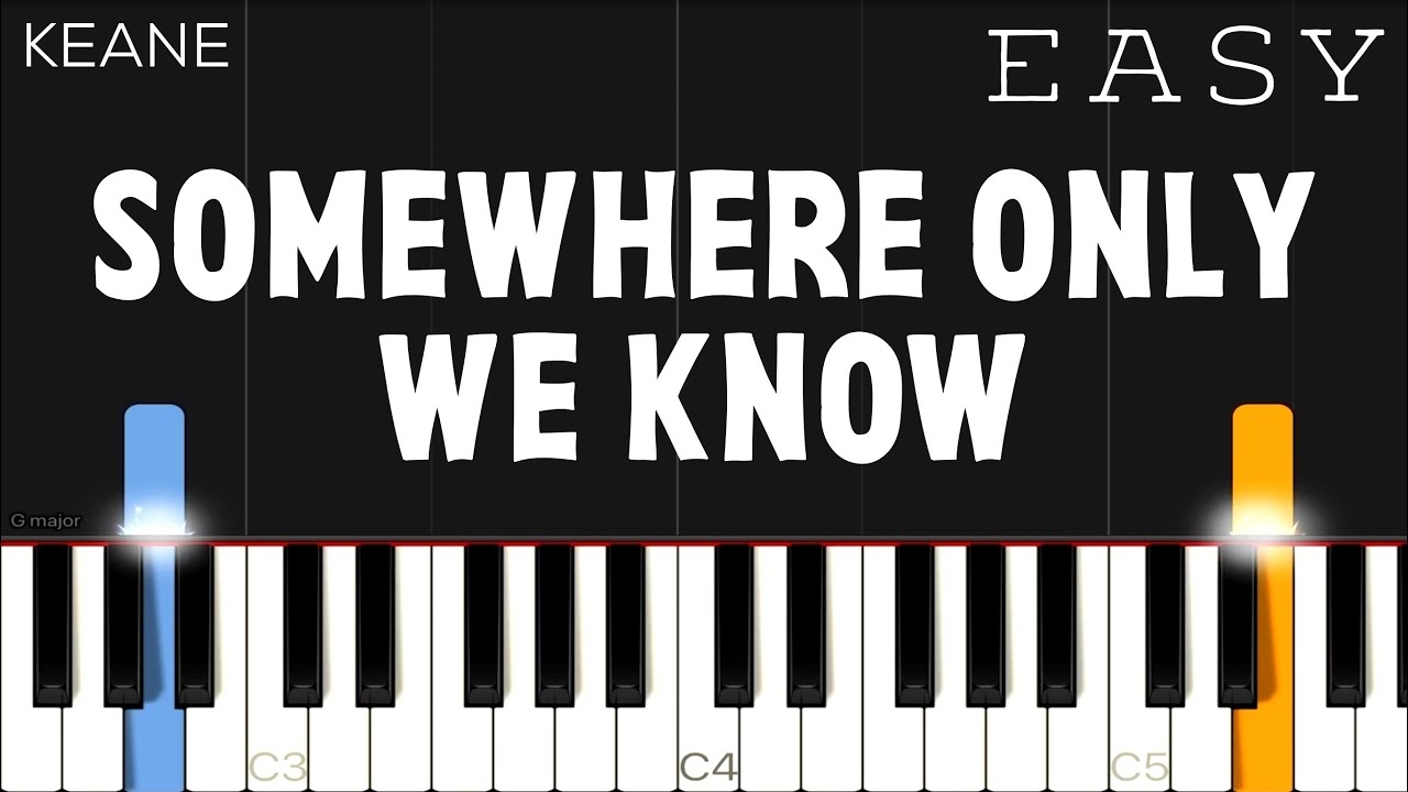 piano sheet music for somewhere only we know piano sheet music for somewhere only we know
