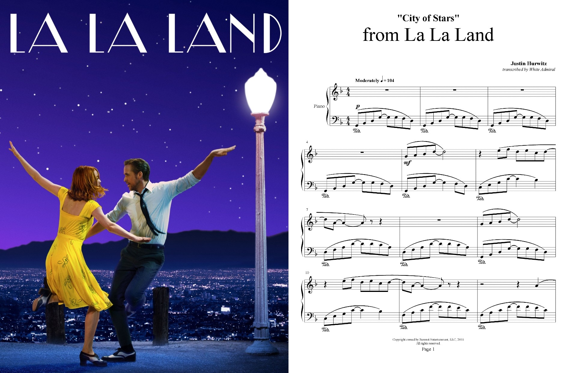 city of stars la la land piano sheet music city of stars la la land piano sheet music