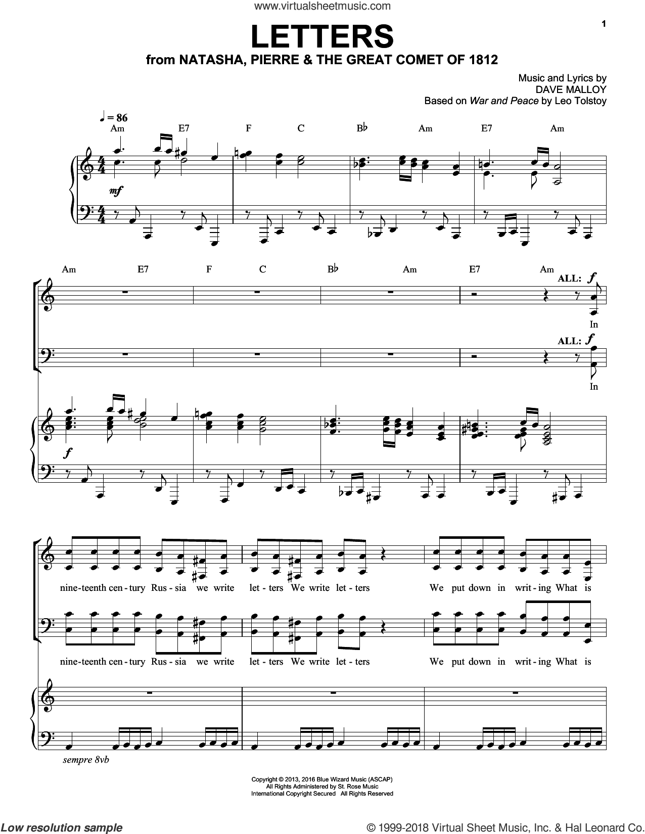 Letters Sheet Music For Voice And Piano PDF interactive Letters Sheet Music For Voice And Piano PDF interactive