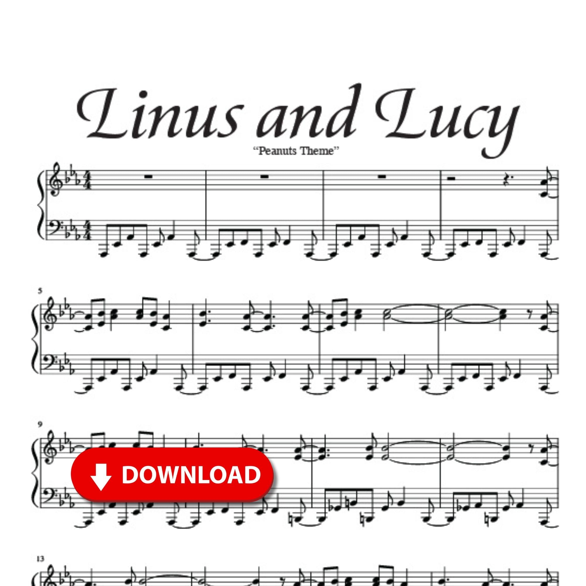 Linus And Lucy peanuts Theme Piano Sheet Music Download Instantly Beautifully Formatted Professional grade For Piano Digital Download Etsy Finland Linus And Lucy peanuts Theme Piano Sheet Music Download Instantly Beautifully Formatted Professional grade For Piano Digital Download Etsy Finland