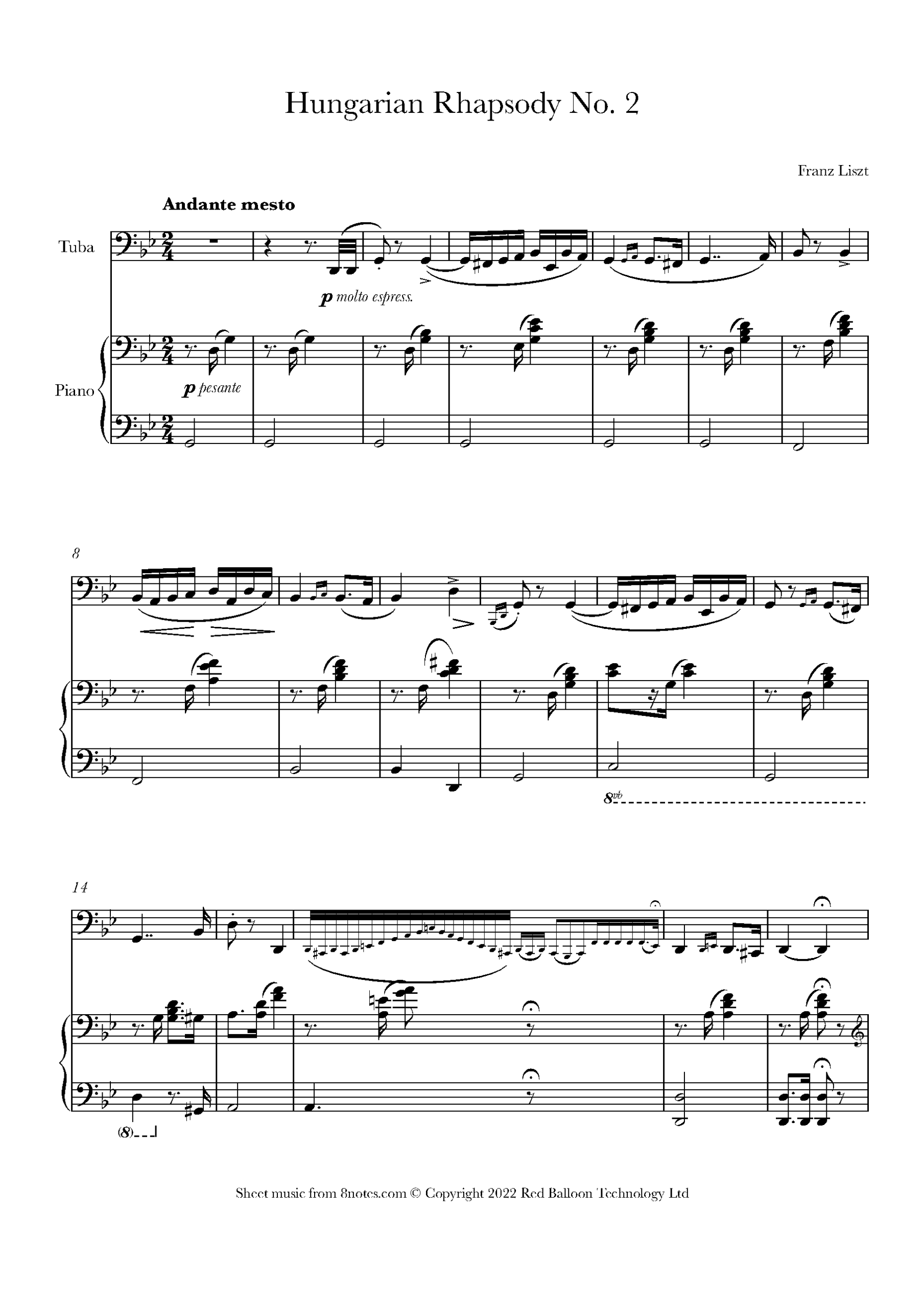 hungarian rhapsody 2 piano sheet music hungarian rhapsody 2 piano sheet music