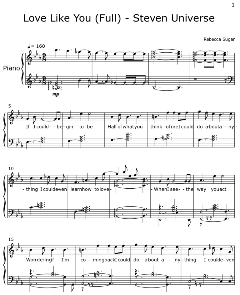 Love Like You Full Steven Universe Flat