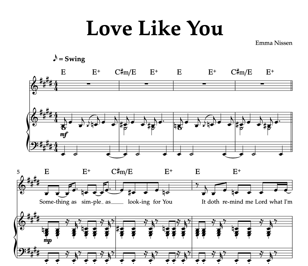 love like you piano sheet music love like you piano sheet music