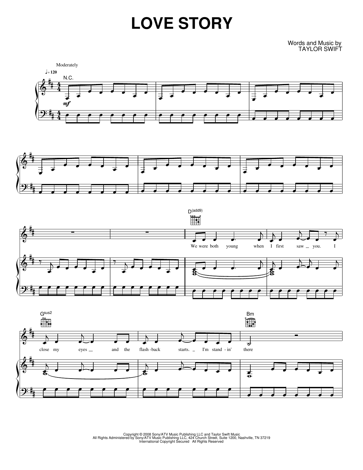 Love Story Sheet Music By Taylor Swift For Piano Keyboard And Voice Noteflight Love Story Sheet Music By Taylor Swift For Piano Keyboard And Voice Noteflight