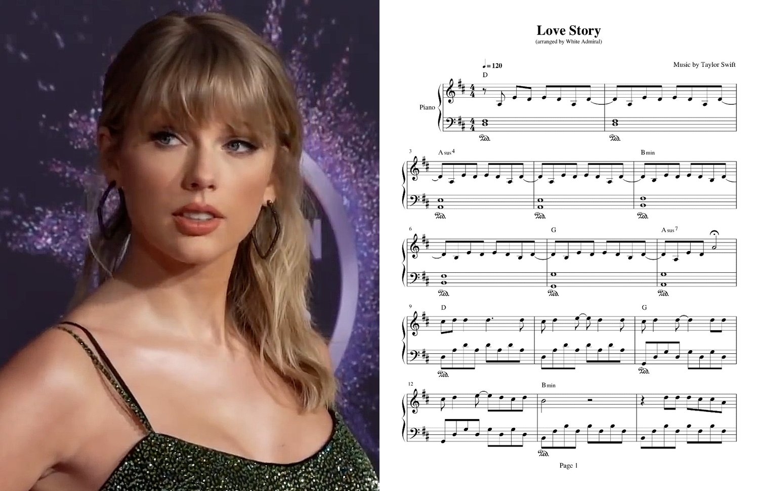 Love Story Taylor Swift True Piano Transcriptions