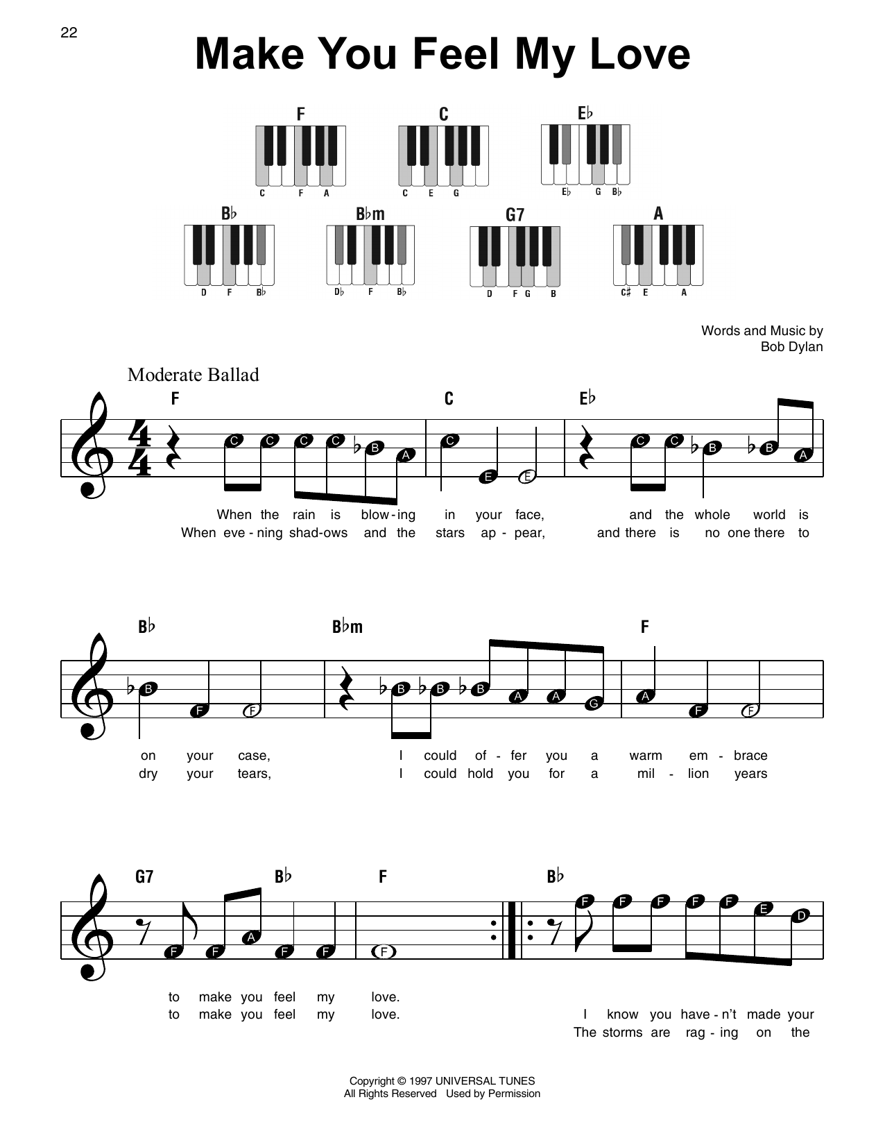 Make You Feel My Love By Adele Sheet Music For Super Easy Piano At Sheet Music Direct Make You Feel My Love By Adele Sheet Music For Super Easy Piano At Sheet Music Direct