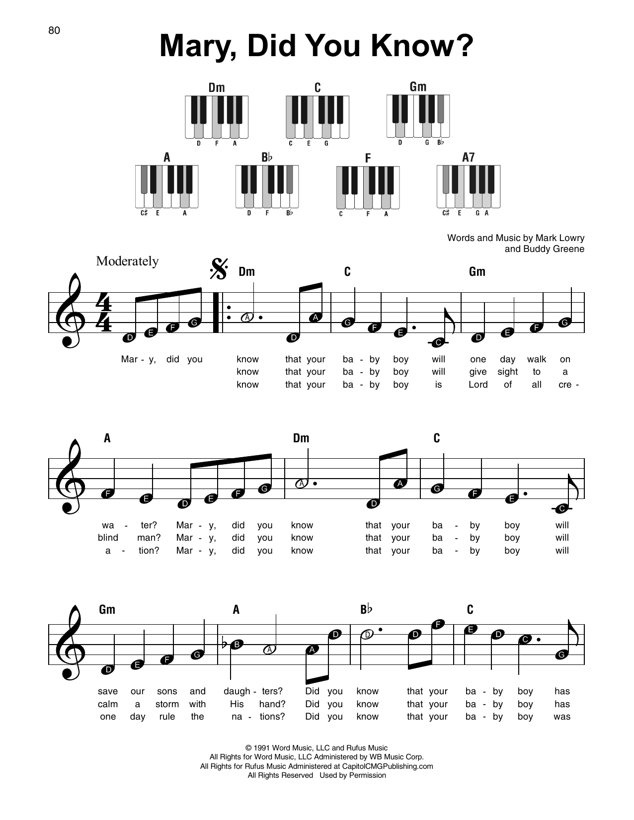 Mary Did You Know By Mark Lowry Sheet Music For Super Easy Piano At Sheet Music Direct Mary Did You Know By Mark Lowry Sheet Music For Super Easy Piano At Sheet Music Direct