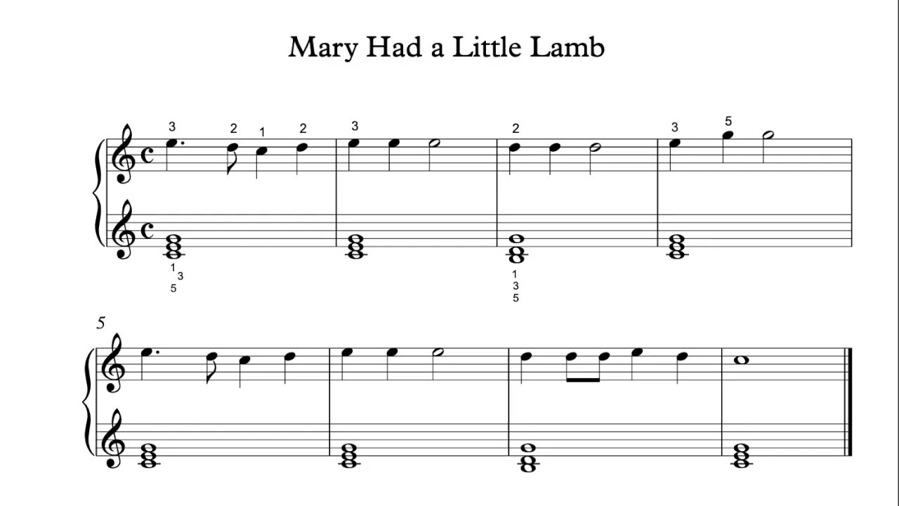 Mary Had A Little Lamb Suzuki Piano School 1 YouTube Mary Had A Little Lamb Suzuki Piano School 1 YouTube