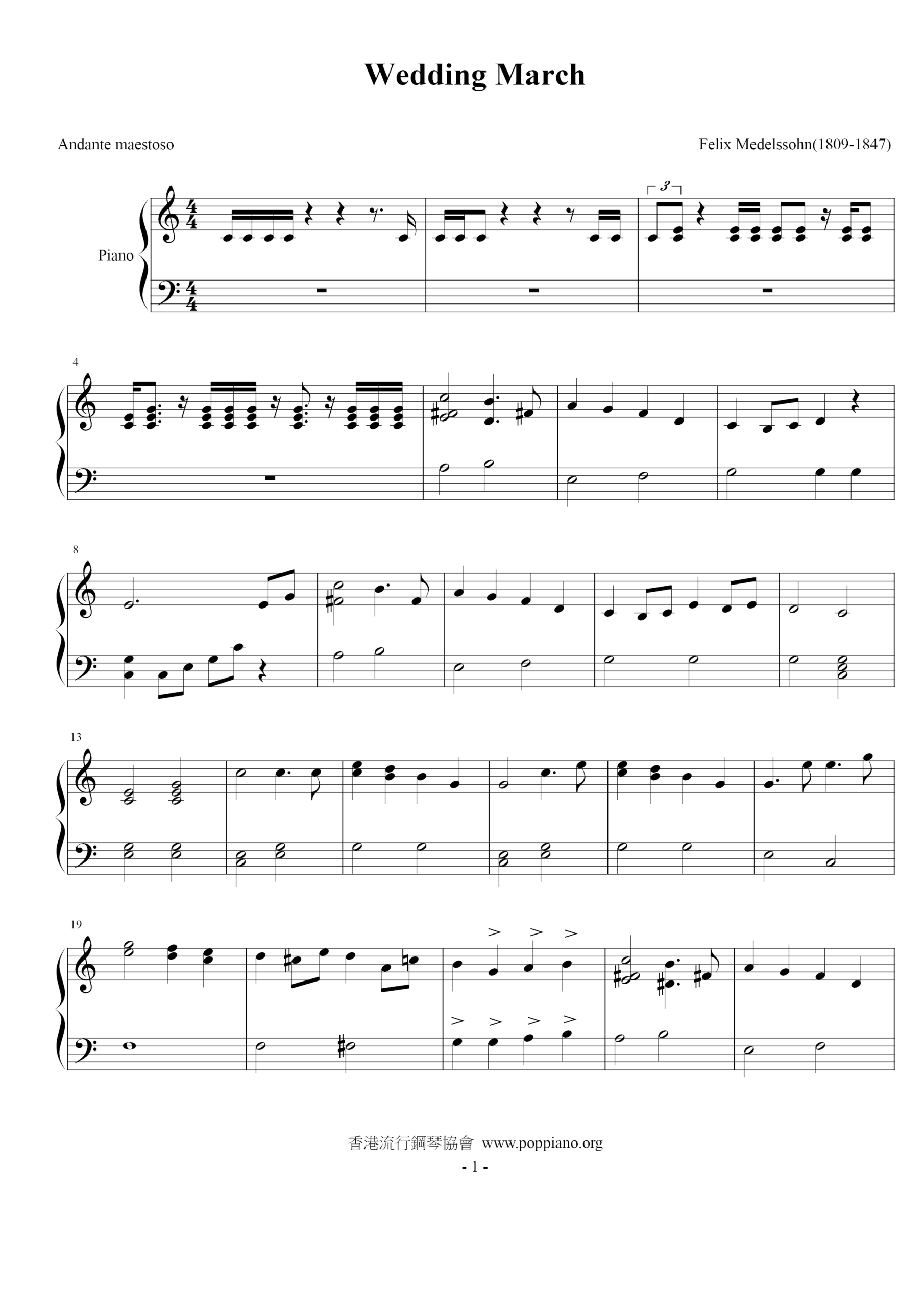 Mendelssohn Wedding March Sheet Music Pdf Free Score Download Mendelssohn Wedding March Sheet Music Pdf Free Score Download