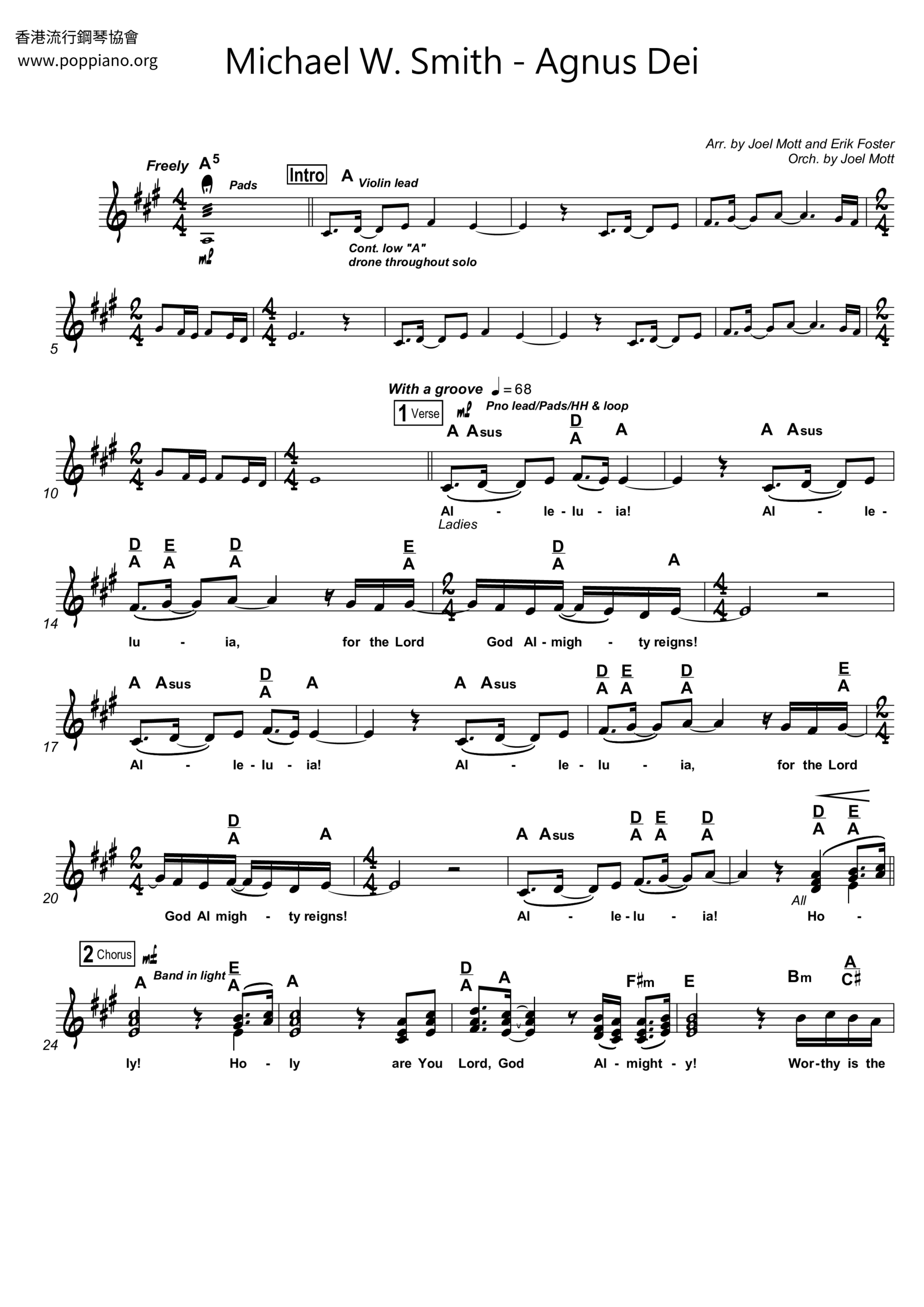  Michael W Smith Agnus Dei Sheet Music Pdf Free Score Download 