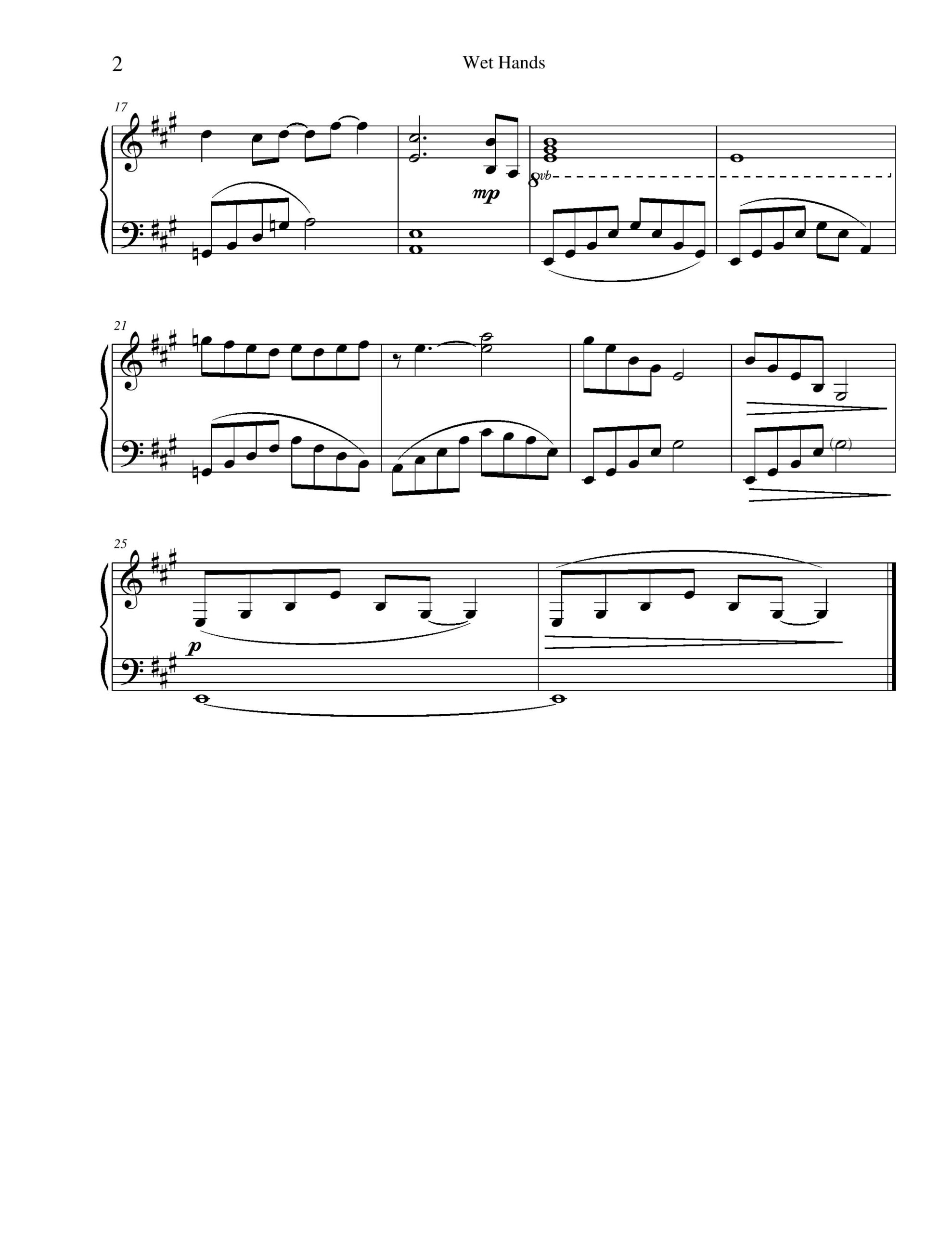 Minecraft Wet Hands Sheet Music SquidSheets Free Piano Sheet Music