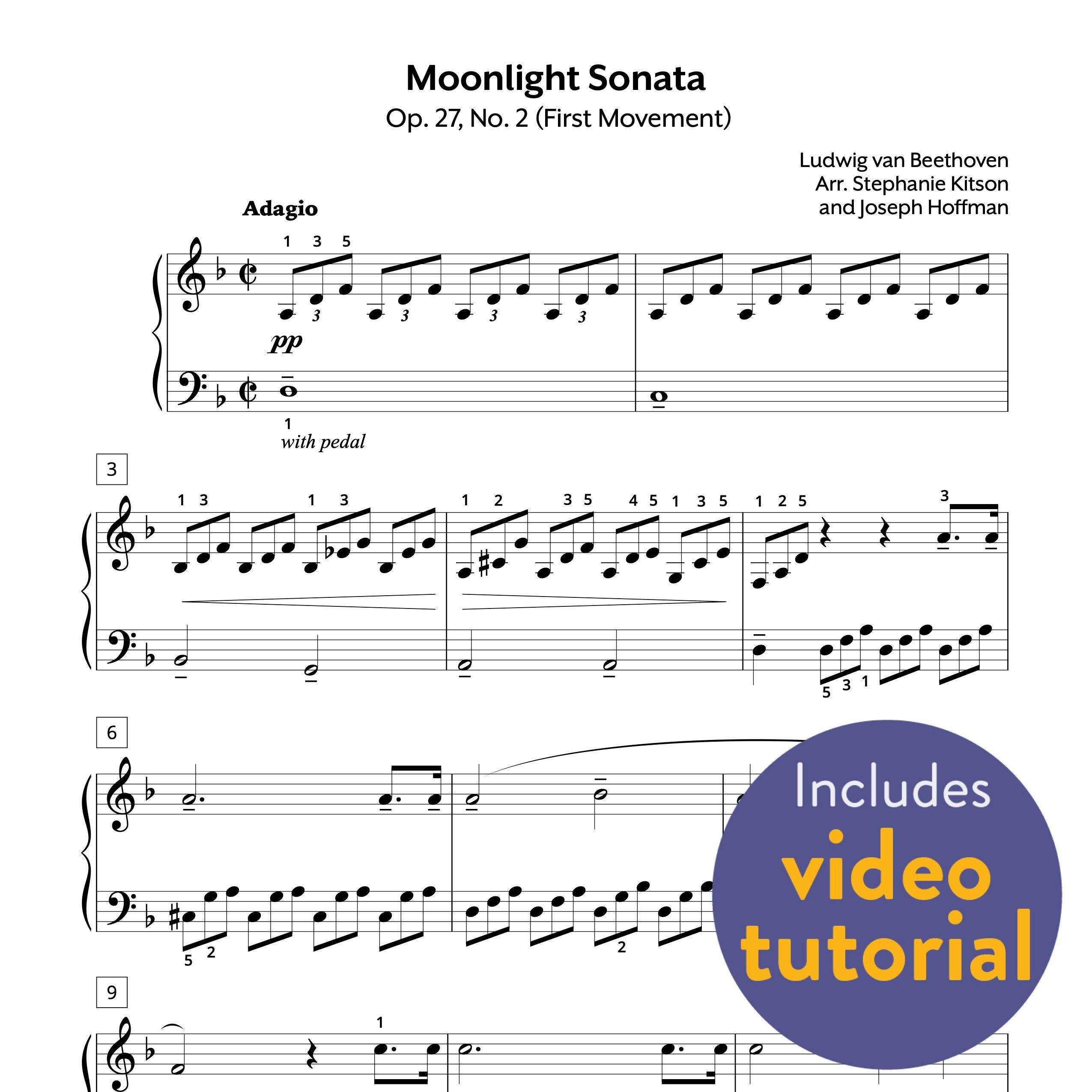 Moonlight Sonata 1st Mvt Early Intermediate Piano PDF Moonlight Sonata 1st Mvt Early Intermediate Piano PDF