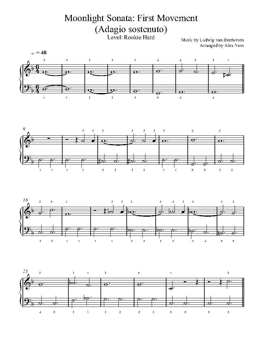 beethoven moonlight sonata piano sheet music beethoven moonlight sonata piano sheet music