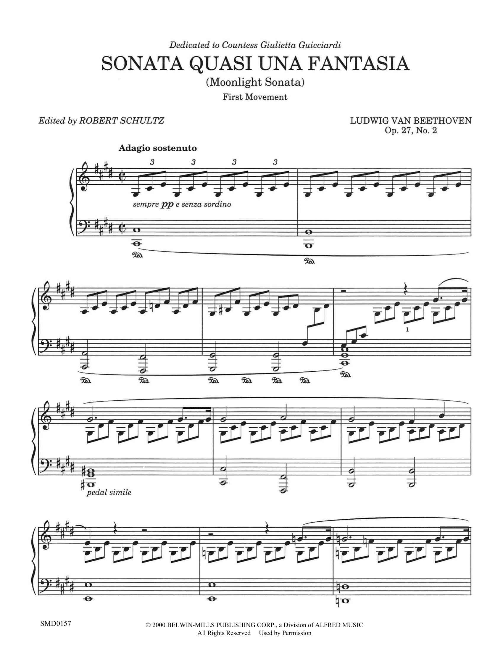 moonlight sonata sheet music piano