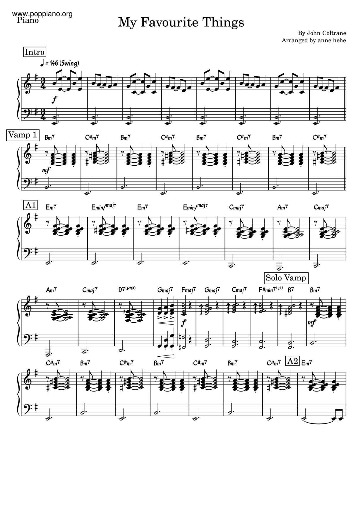  Movie Song My Favorite Things Sheet Music Pdf Free Score Download 