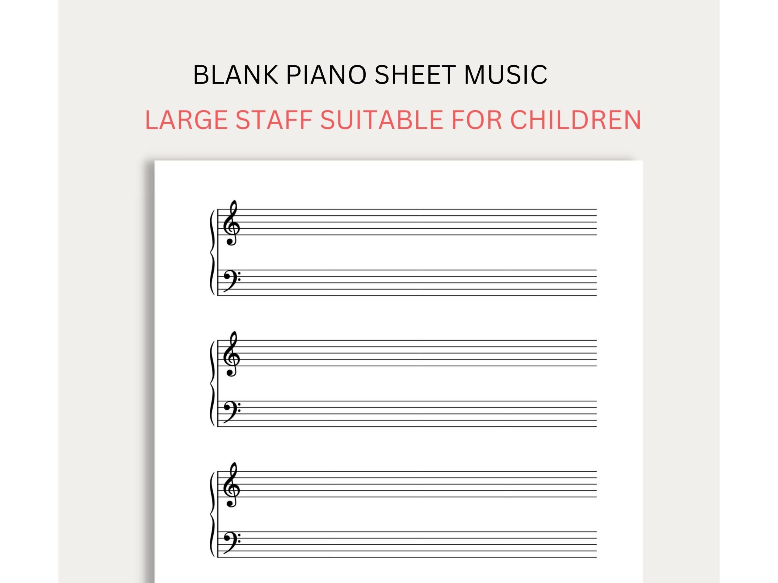 blank piano sheet music