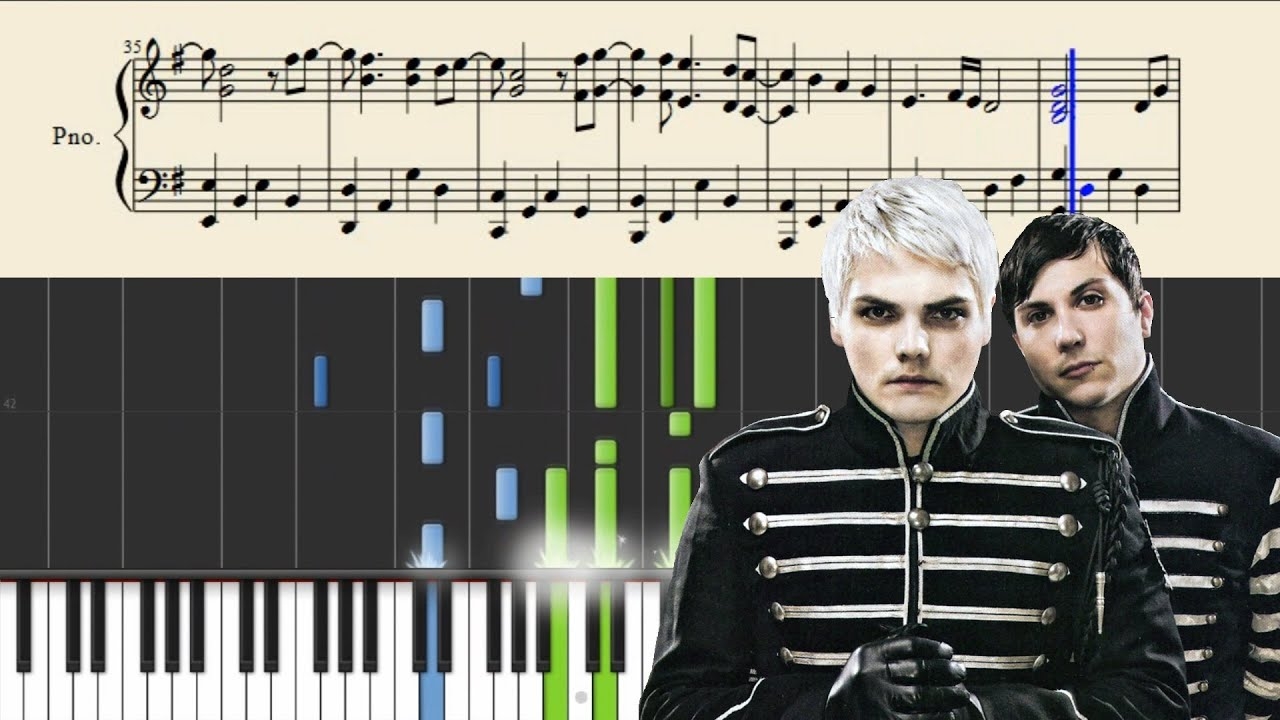 My Chemical Romance Welcome To The Black Parade Piano Tutorial SHEETS YouTube