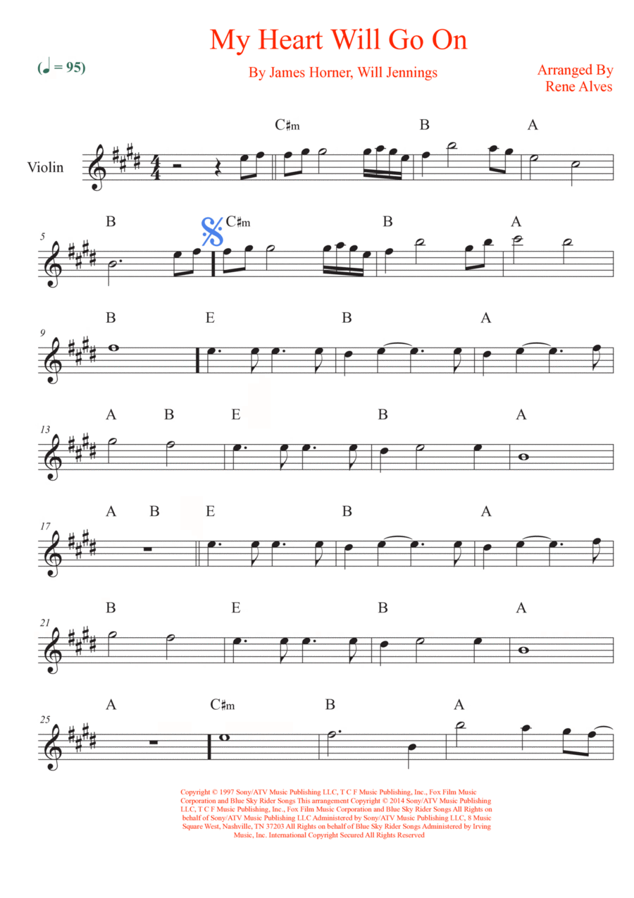 my heart will go on piano sheet music my heart will go on piano sheet music