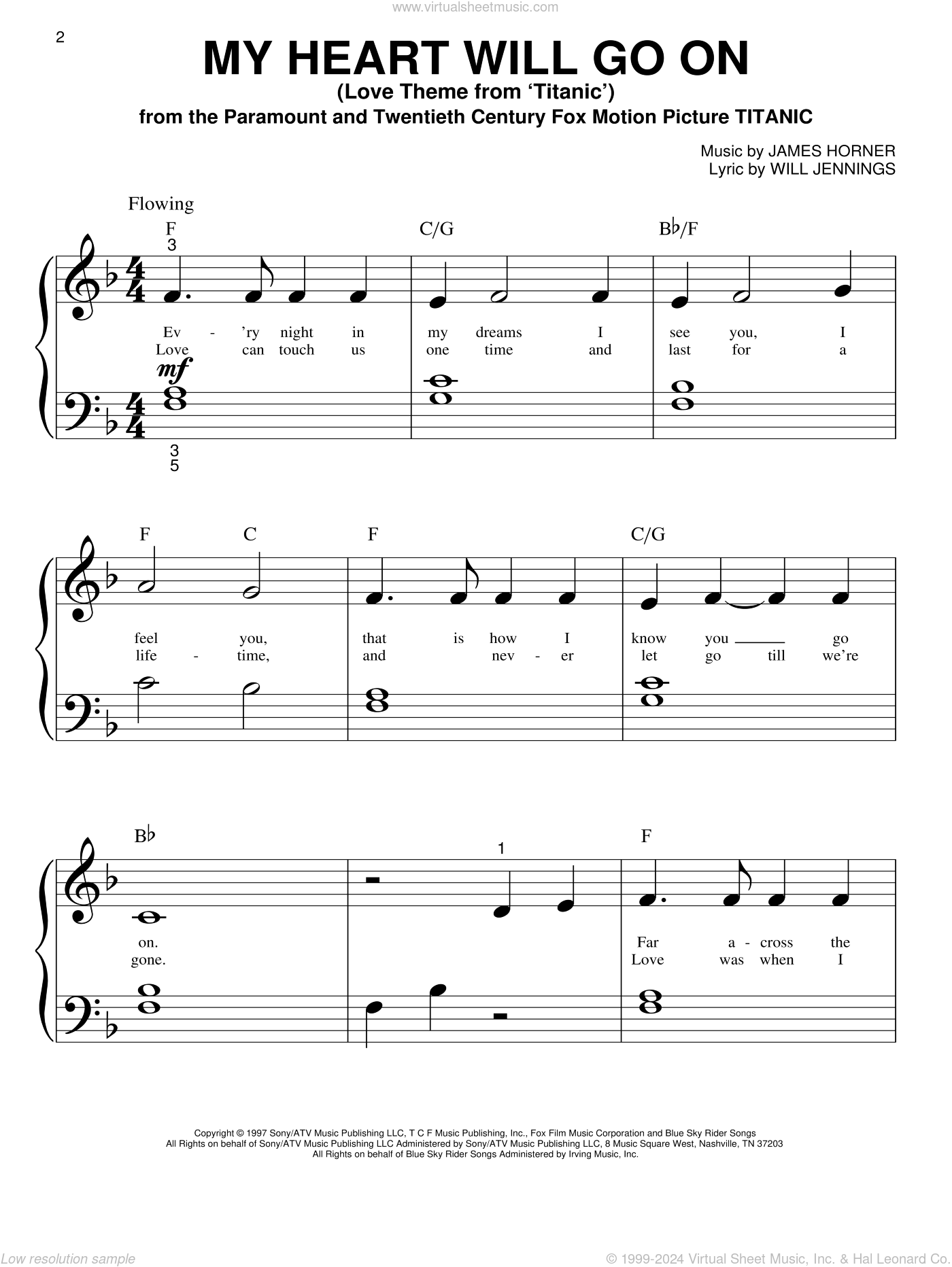 My Heart Will Go On Love Theme From Titanic Sheet Music For Piano Solo big Note Book My Heart Will Go On Love Theme From Titanic Sheet Music For Piano Solo big Note Book