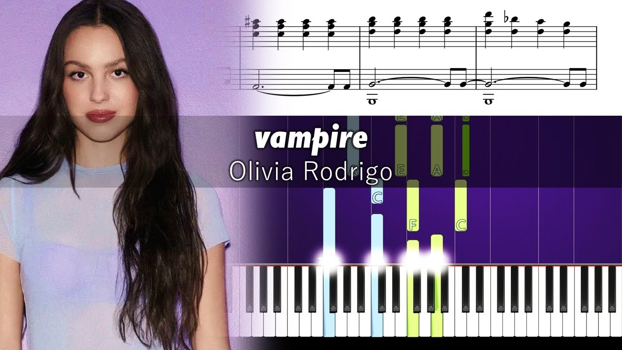 vampire piano sheet music