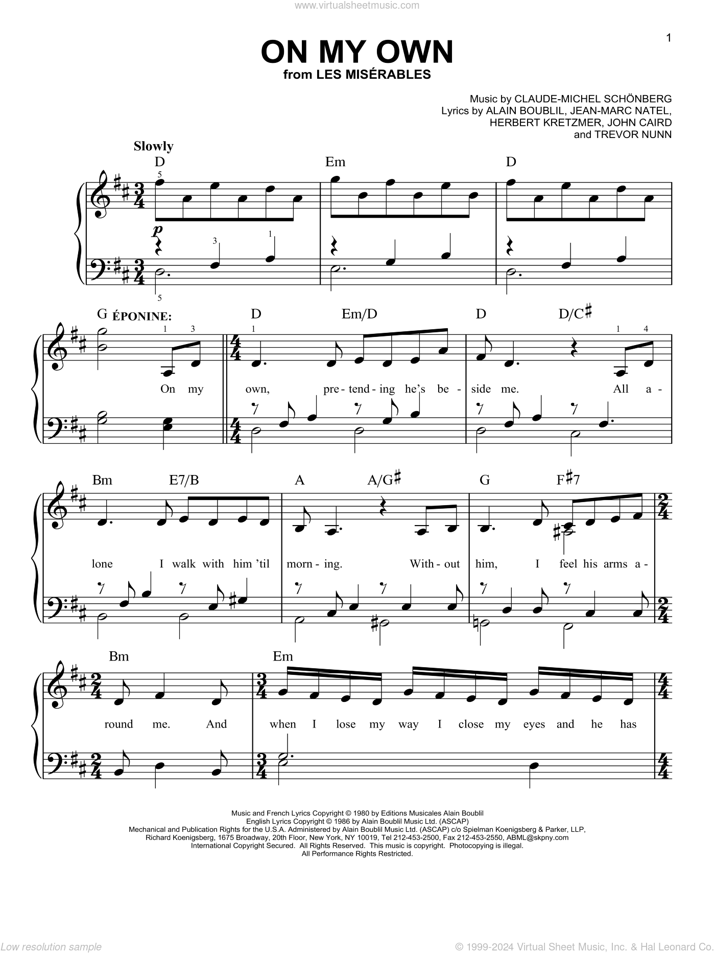 On My Own easy Sheet Music For Piano Solo PDF interactive On My Own easy Sheet Music For Piano Solo PDF interactive