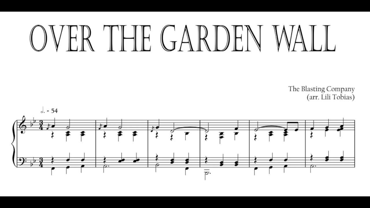 Over The Garden Wall Cover Sheet Music YouTube Over The Garden Wall Cover Sheet Music YouTube