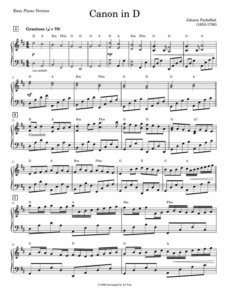 Pachelbel s Canon In D By Johann Pachelbel Piano Method Piano Solo Digital Sheet Music Sheet Music Plus