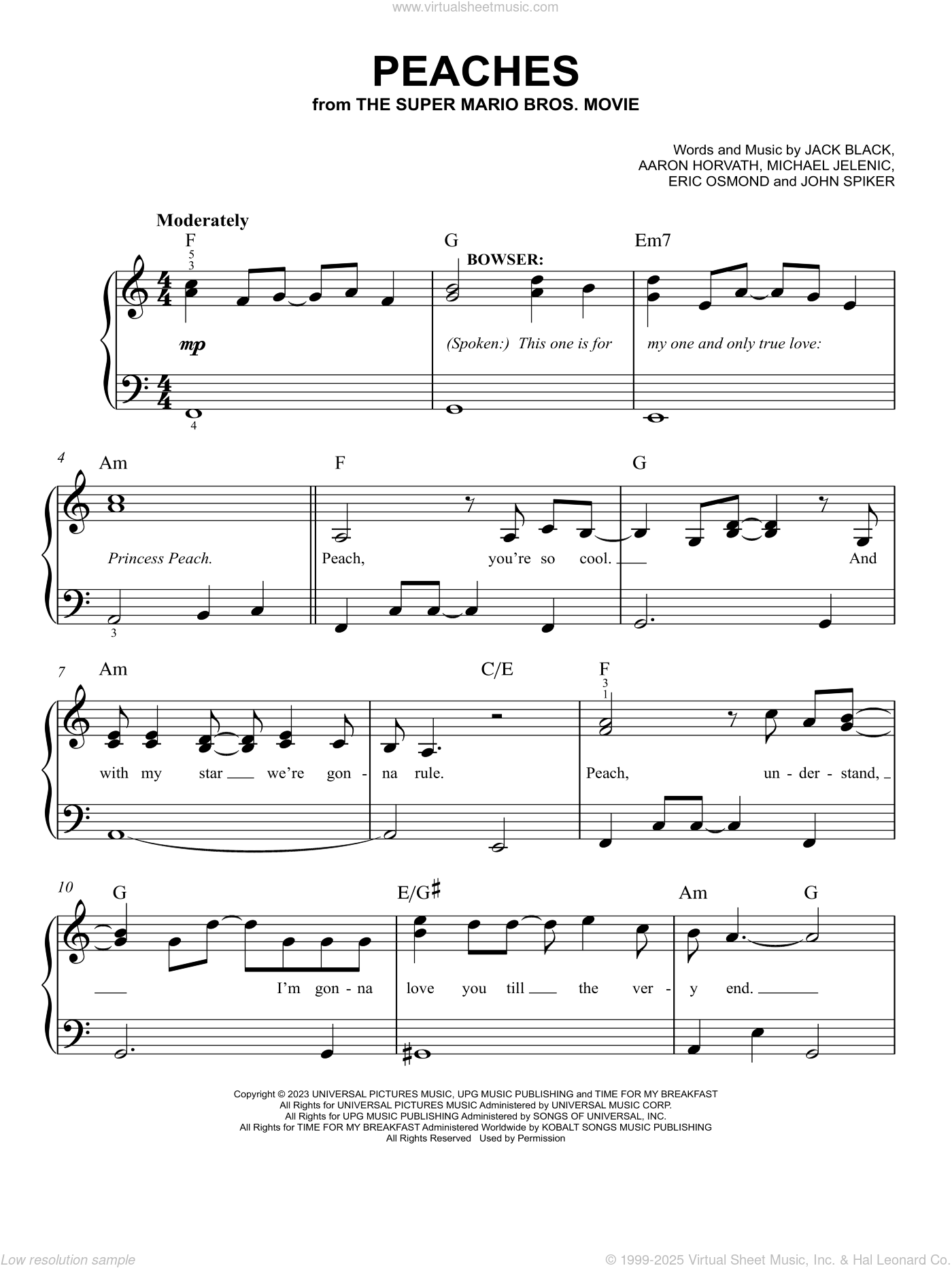 mario brothers piano sheet music mario brothers piano sheet music