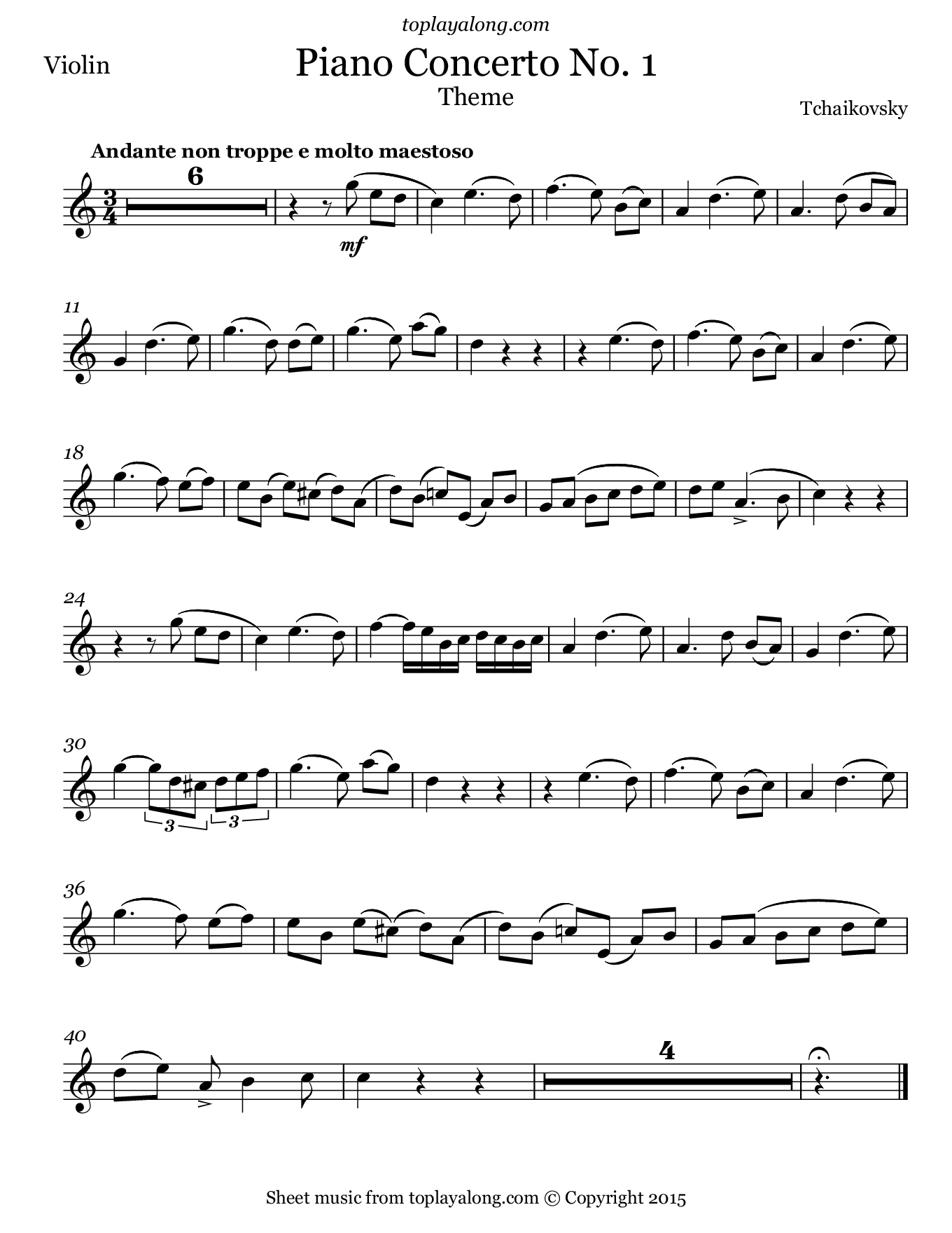 Piano Concerto No 1 Theme Toplayalong Piano Concerto No 1 Theme Toplayalong