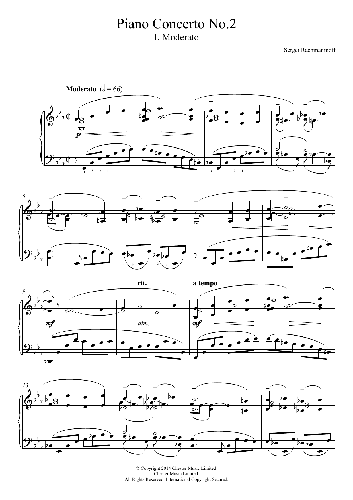 Piano Concerto No 2 1st Movement By Sergei Rachmaninoff Sheet Music For Piano Solo At Sheet Music Direct Piano Concerto No 2 1st Movement By Sergei Rachmaninoff Sheet Music For Piano Solo At Sheet Music Direct