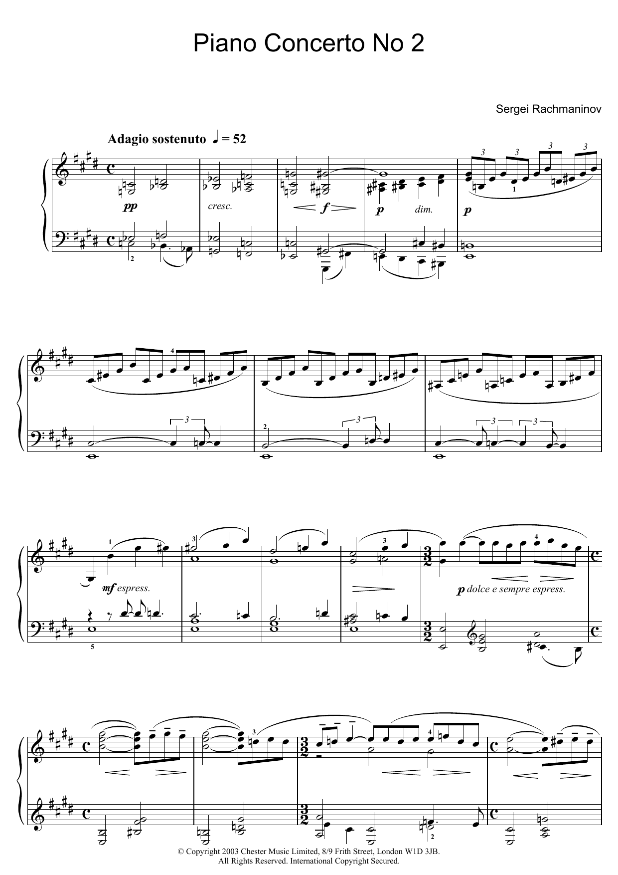 Piano Concerto No 2 By Sergei Rachmaninoff Sheet Music For Piano Solo At Sheet Music Direct Piano Concerto No 2 By Sergei Rachmaninoff Sheet Music For Piano Solo At Sheet Music Direct