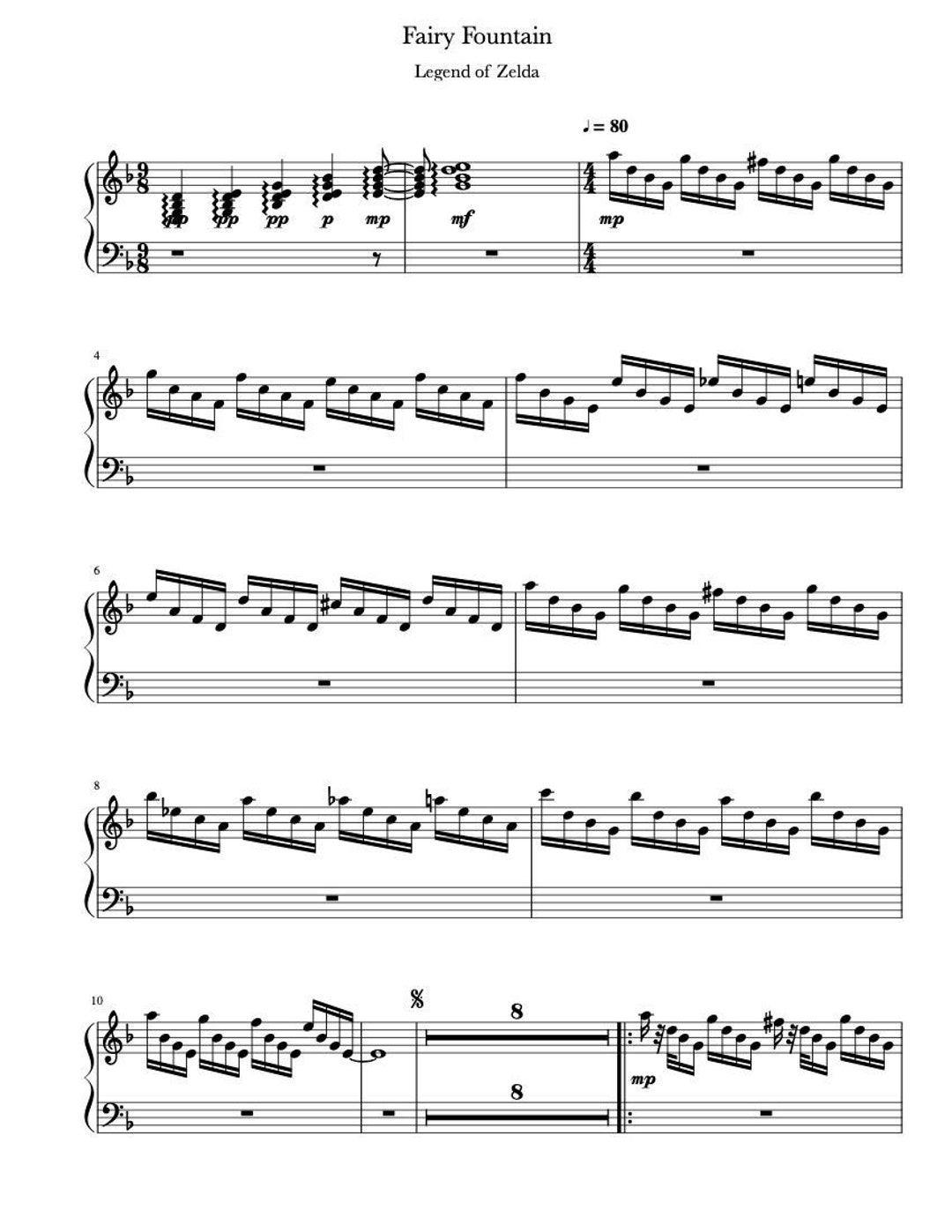 Piano Music Sheets Fairy Fountain From Legend Of Zelda Piano Digital Download Etsy Piano Music Sheets Fairy Fountain From Legend Of Zelda Piano Digital Download Etsy