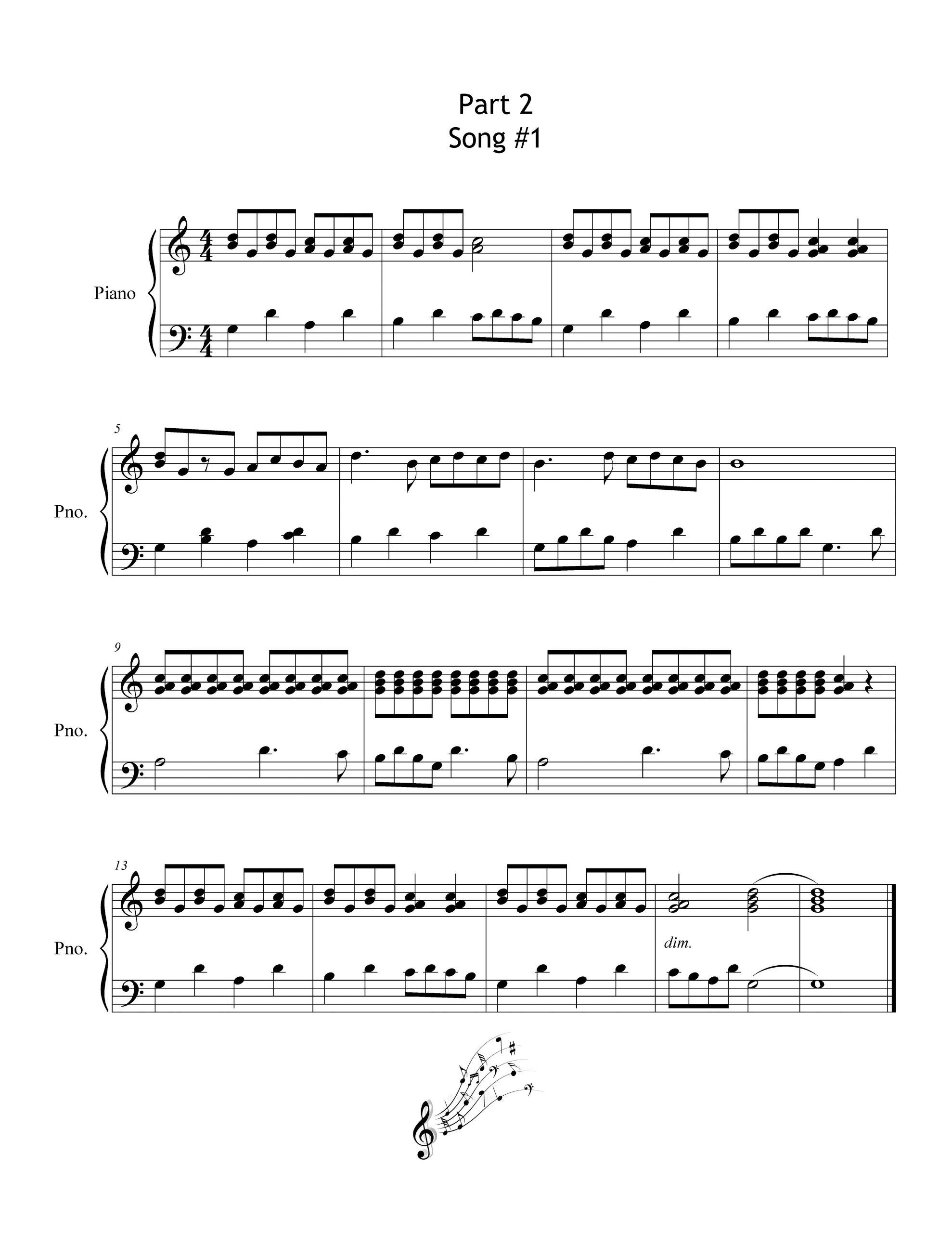 Piano Songs Intermediate In G Part 2 Piano Books And Sheet Music