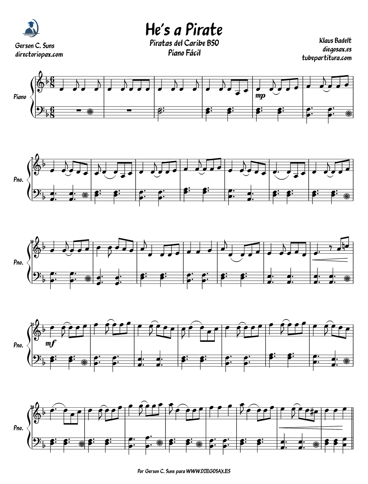 sheet music pirates of the caribbean piano sheet music pirates of the caribbean piano